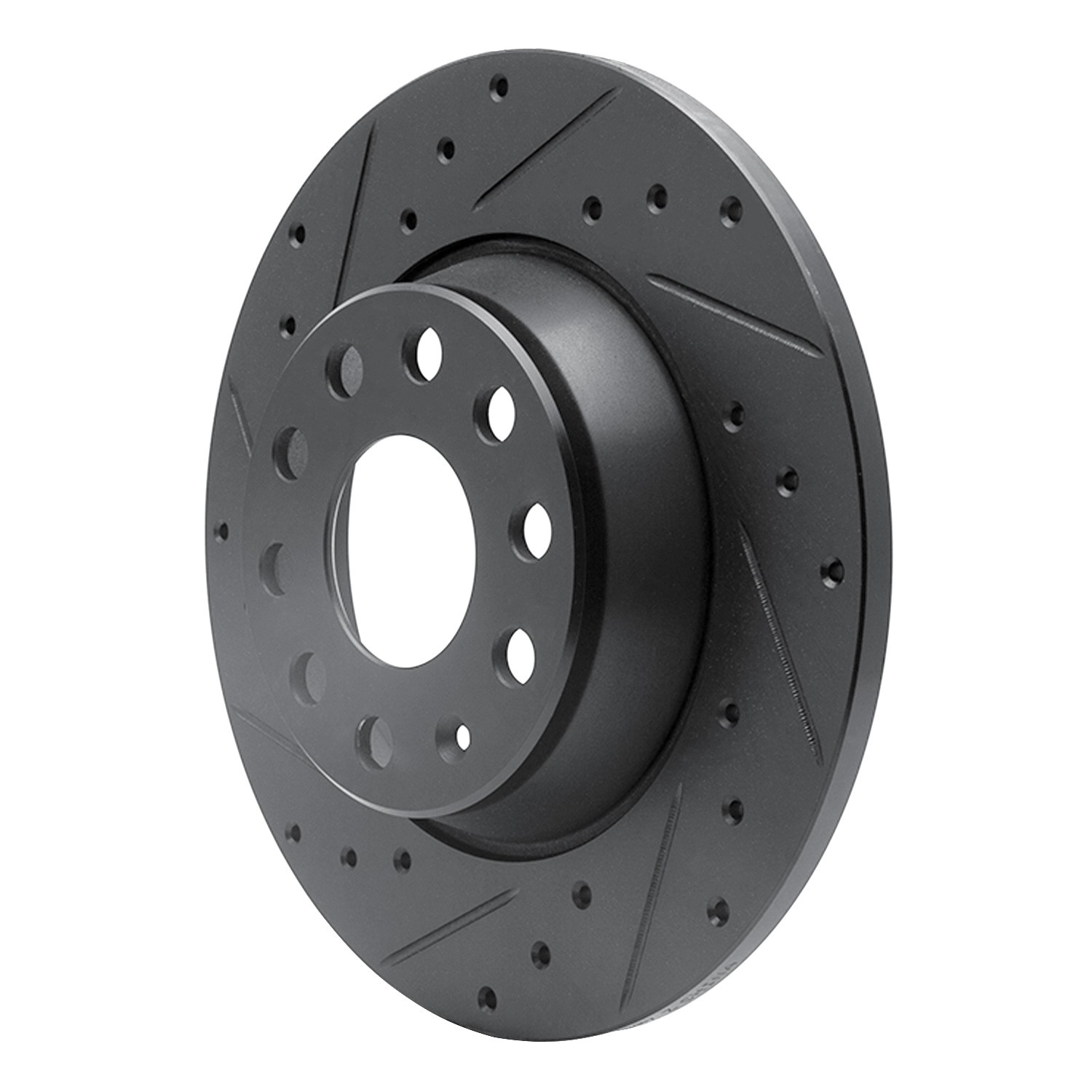 DYN 633-74055L DFC Brake Rotor - Drilled and Slotted - Black