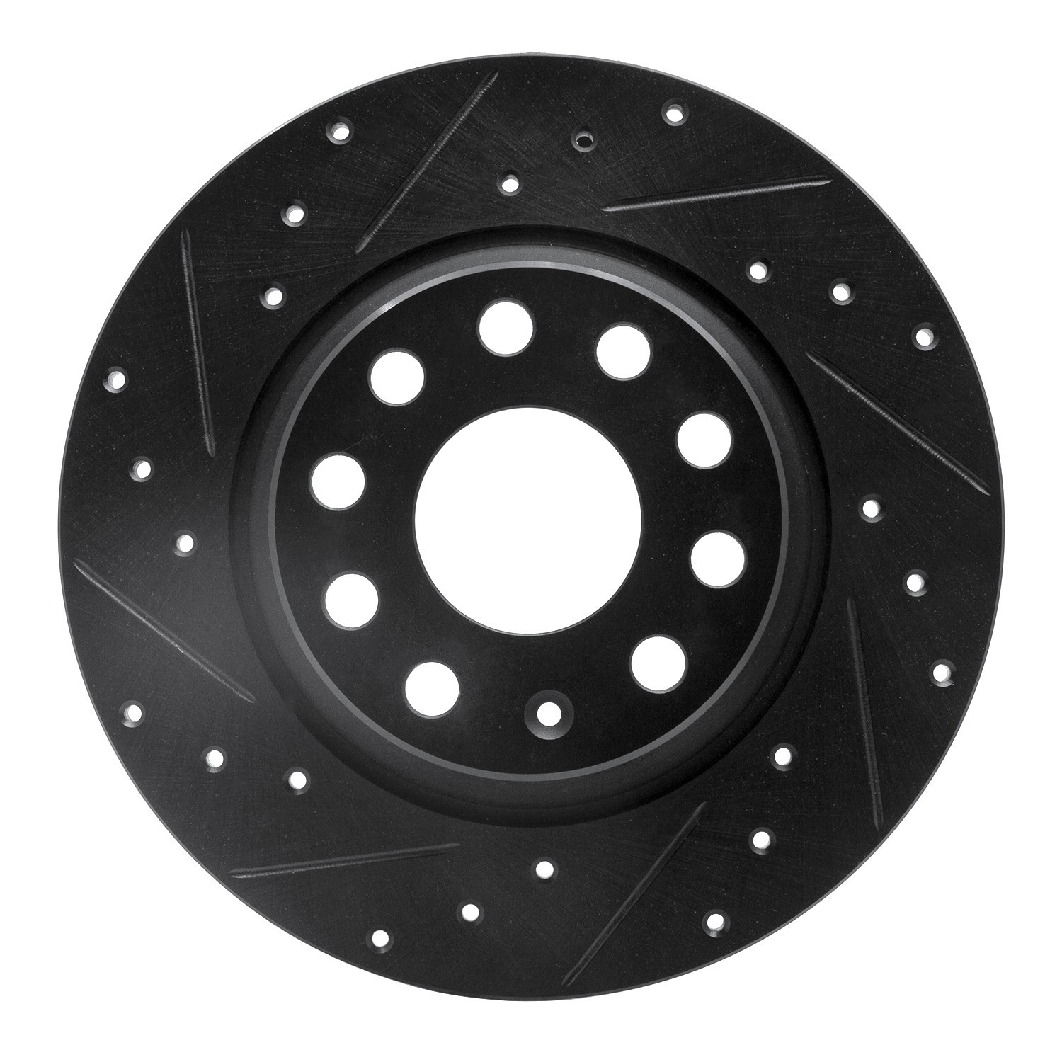 DYN 633-74055L DFC Brake Rotor - Drilled and Slotted - Black - Image 3