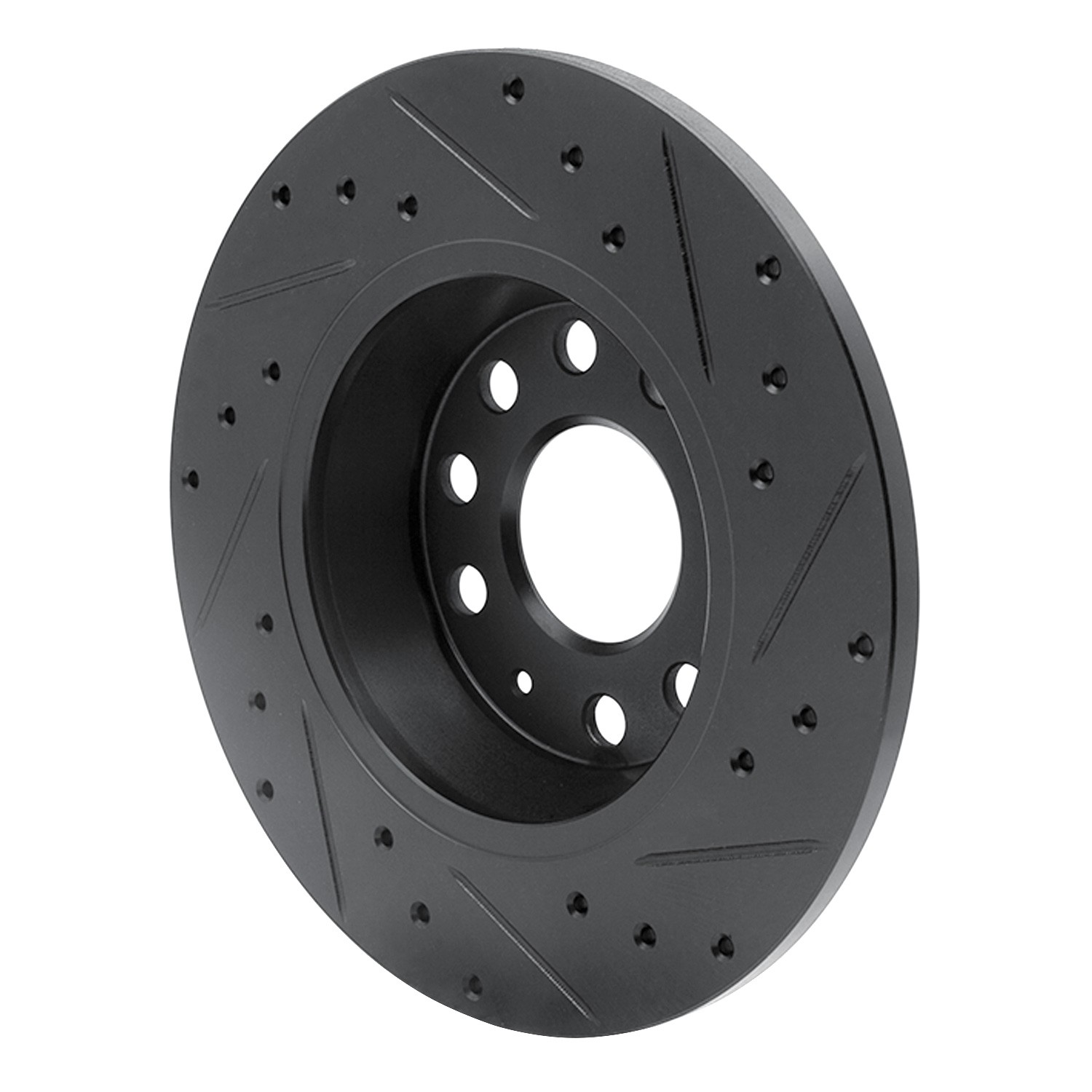 DYN 633-74055L DFC Brake Rotor - Drilled and Slotted - Black - Image 5