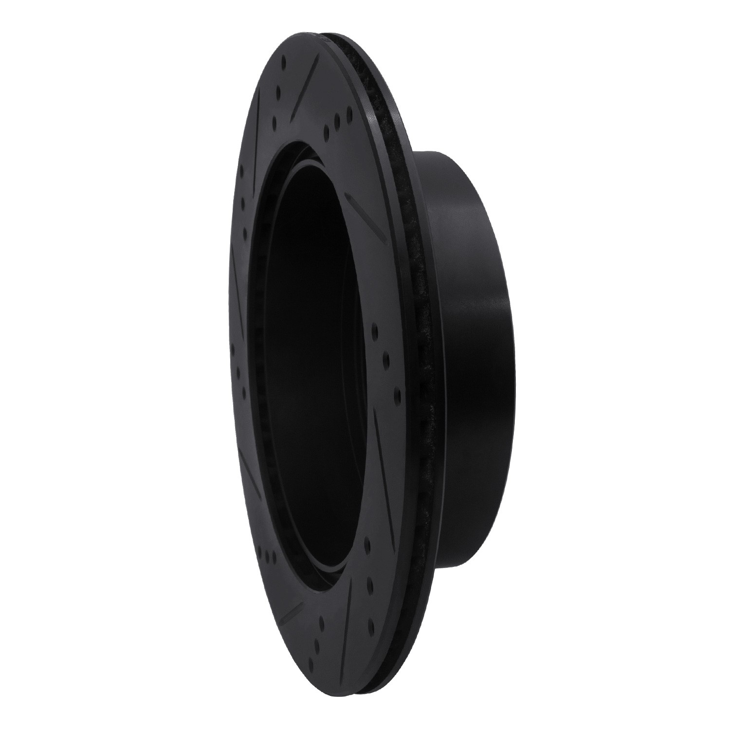 DYN 633-75010R DFC Brake Rotor - Drilled and Slotted - Black - Image 5