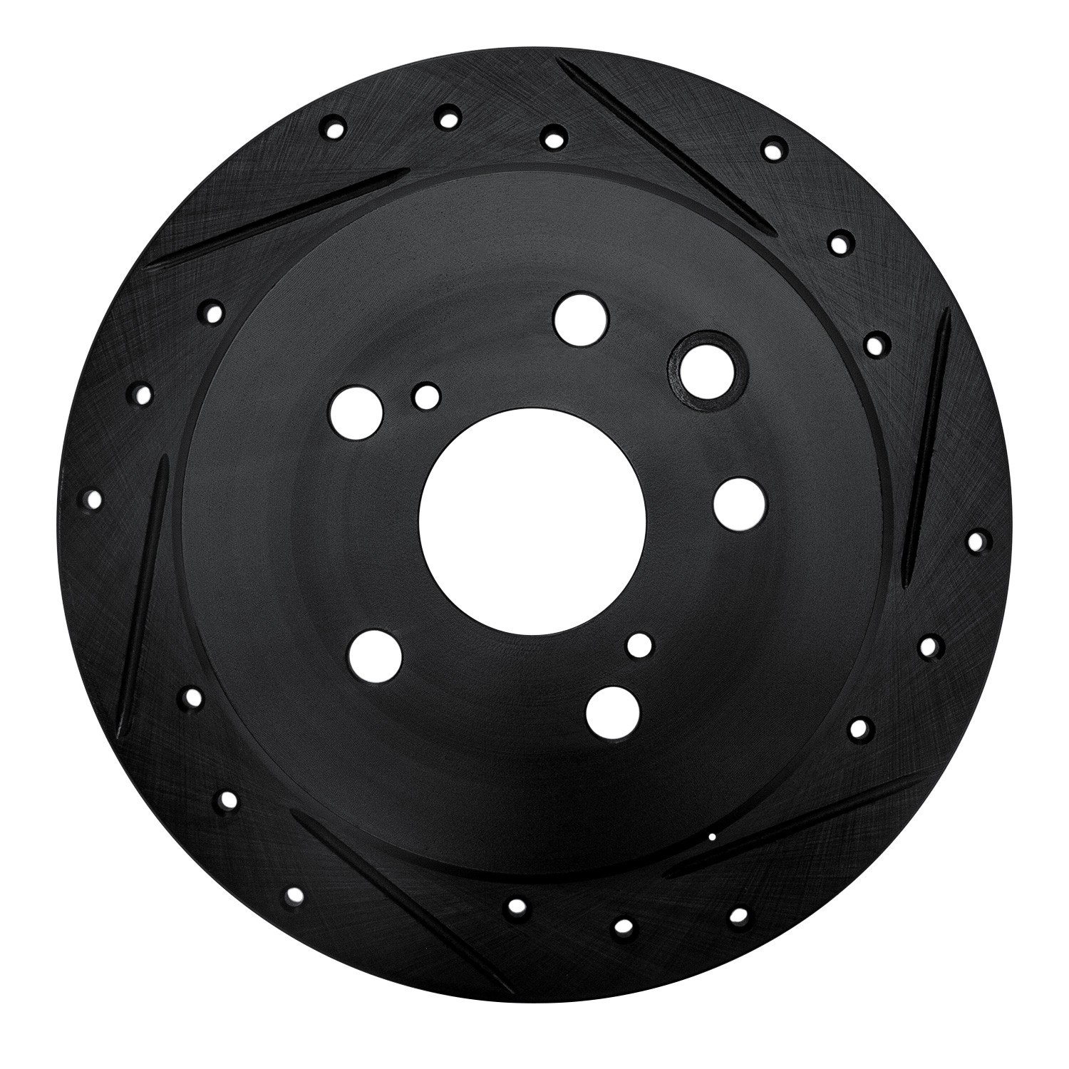 DYN 633-75016R DFC Brake Rotor - Drilled and Slotted - Black - Image 3