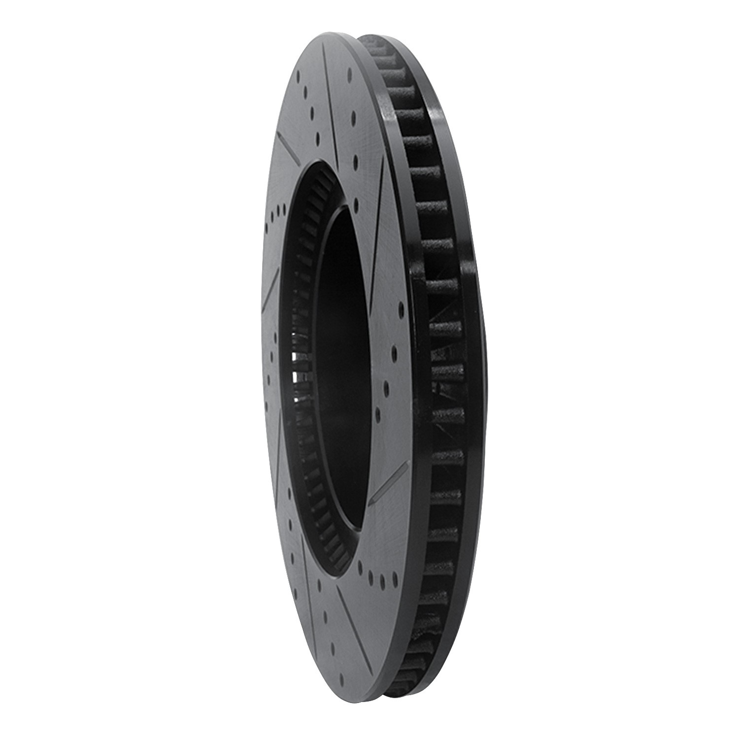 DYN 633-75017L DFC Brake Rotor - Drilled and Slotted - Black - Image 5