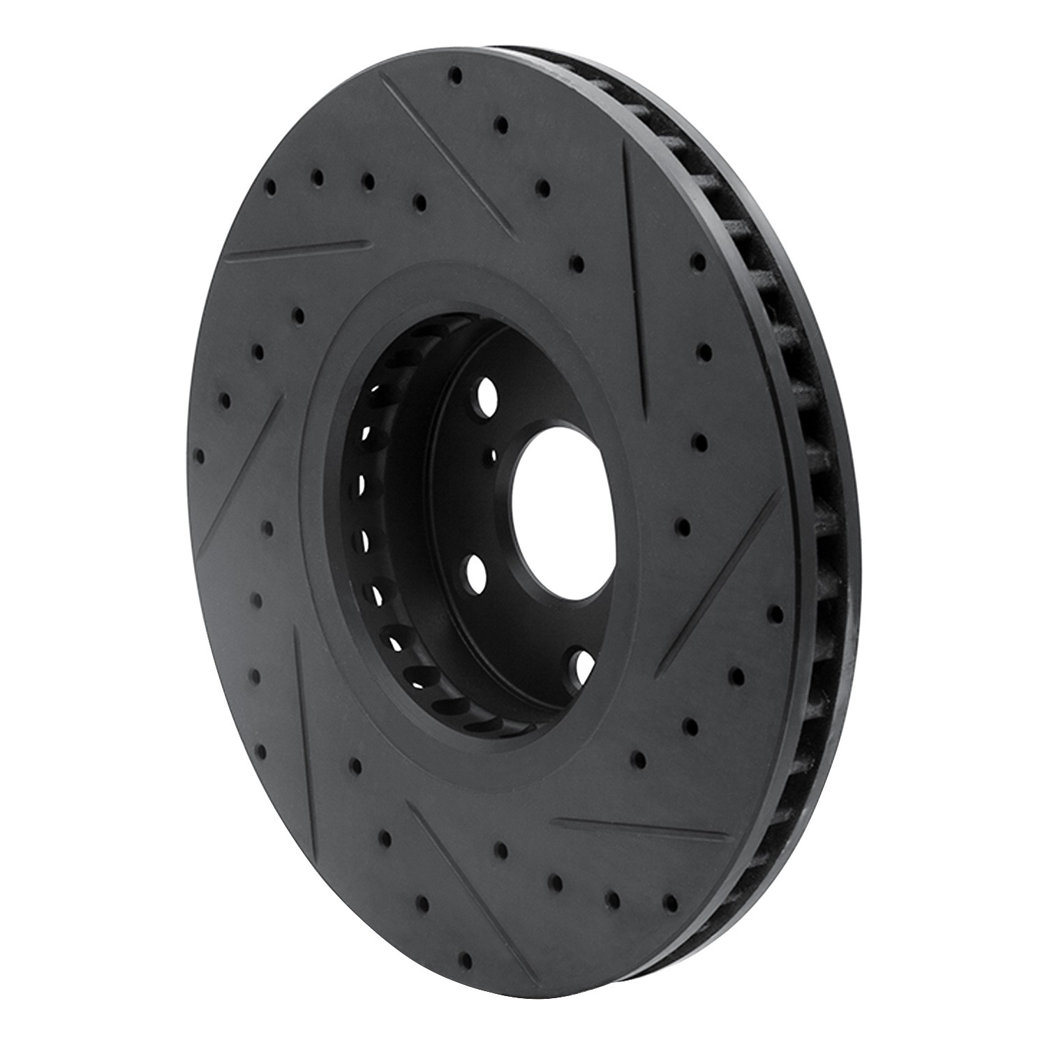 DYN 633-75023D DFC Brake Rotor - Drilled and Slotted - Black - Image 5