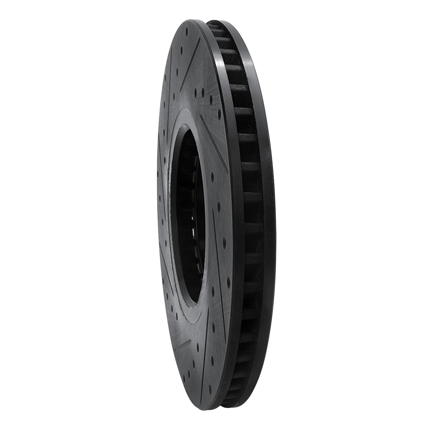 DYN 633-75024D DFC Brake Rotor - Drilled and Slotted - Black - Image 5