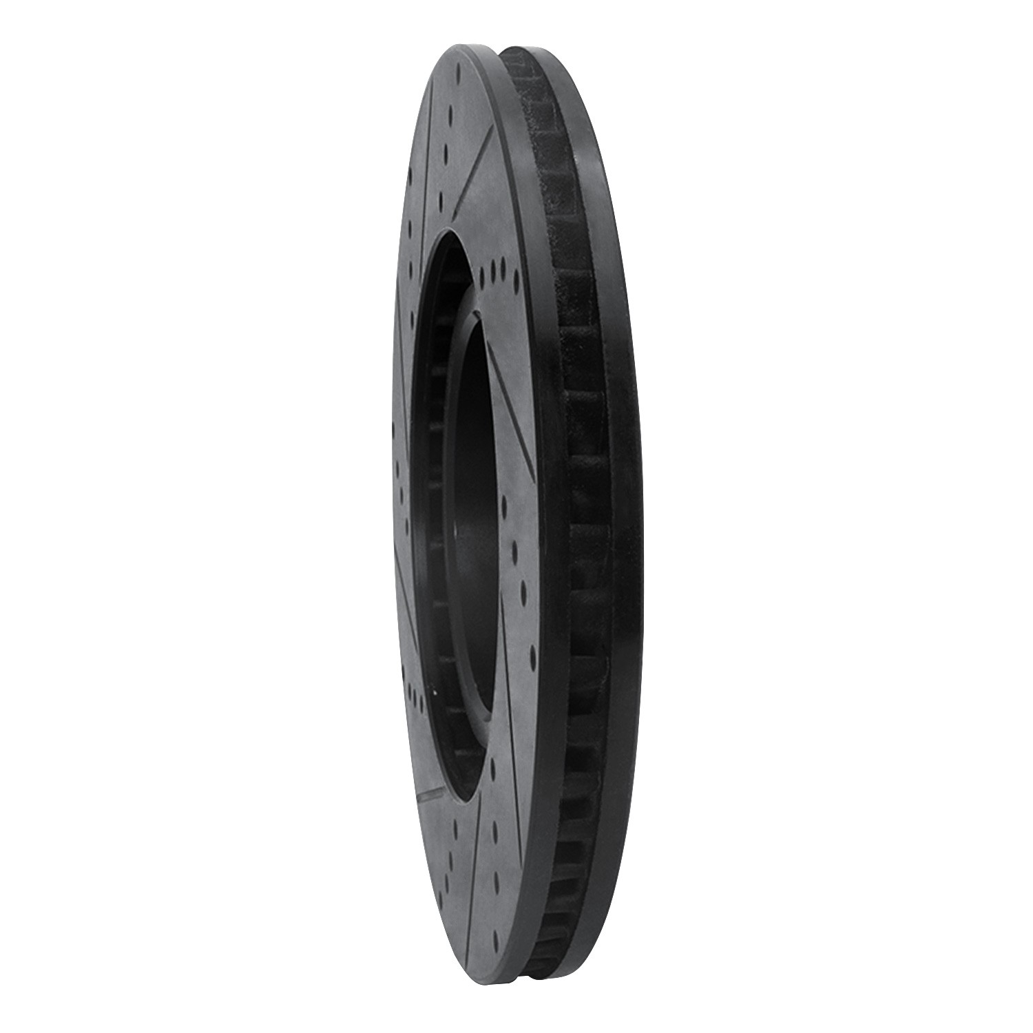 DYN 633-75028D DFC Brake Rotor - Drilled and Slotted - Black - Image 5