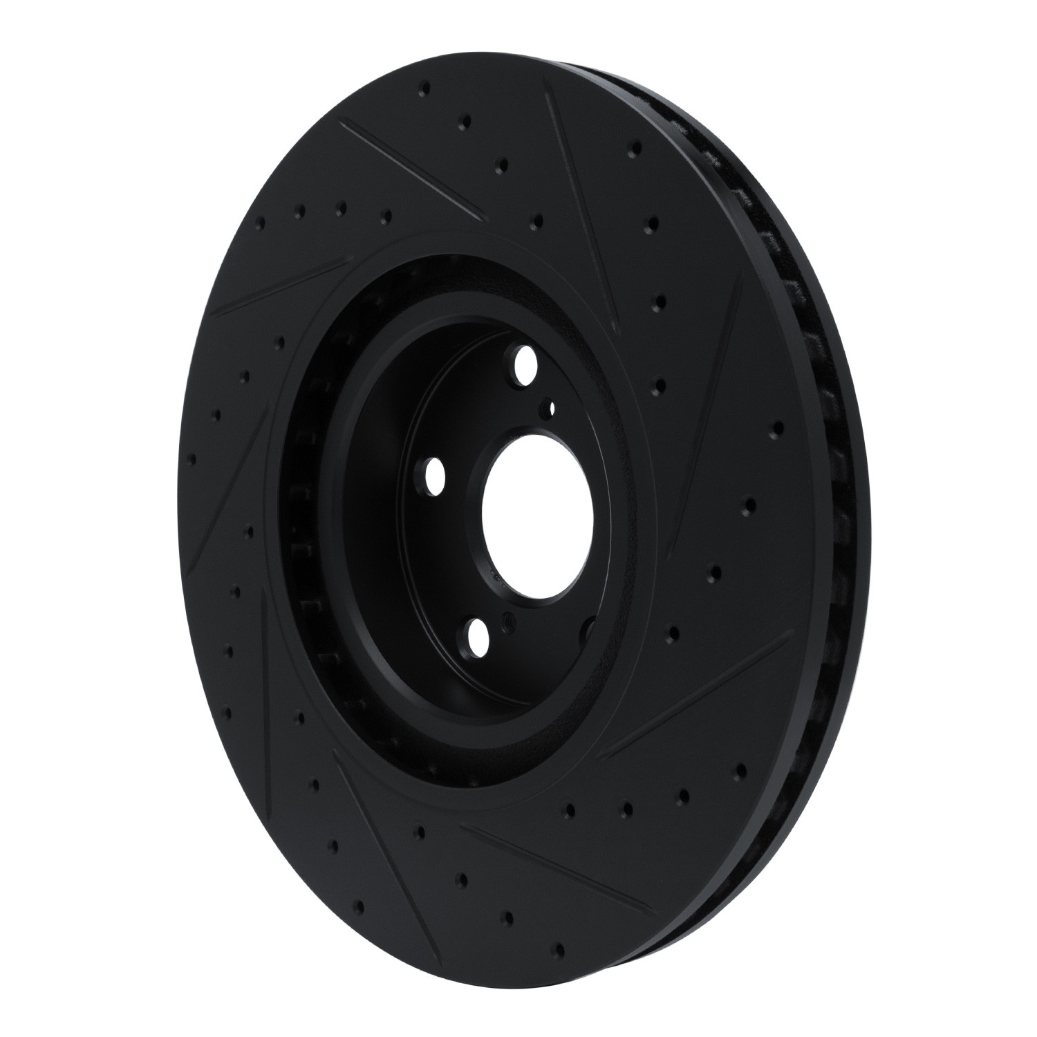 DYN 633-75054D DFC Brake Rotor - Drilled and Slotted - Black - Image 5