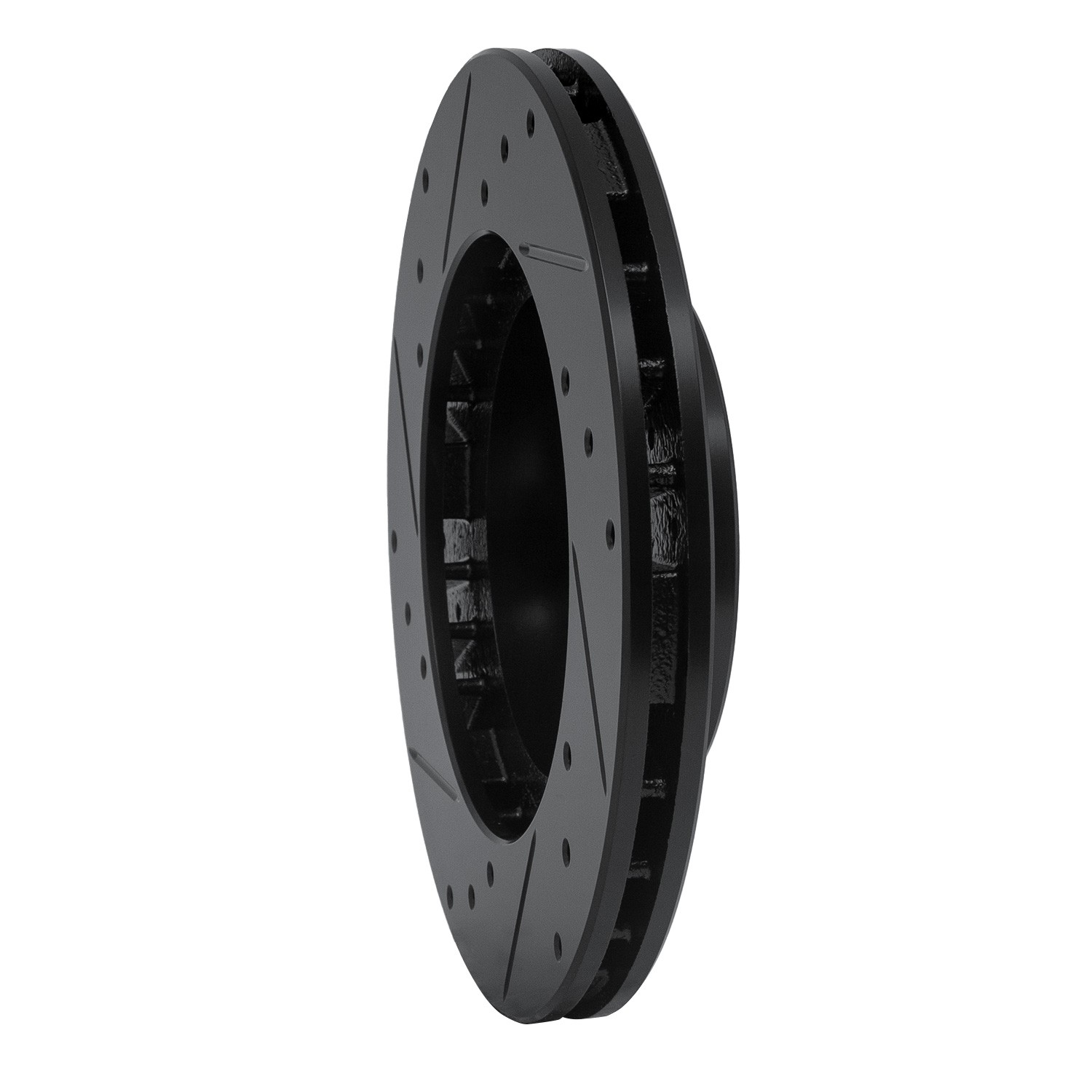 DYN 633-76032R DFC Brake Rotor - Drilled and Slotted - Black - Image 5