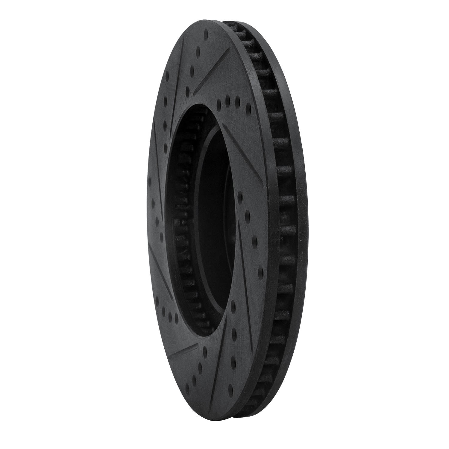 DYN 633-76068R DFC Brake Rotor - Drilled and Slotted - Black - Image 5
