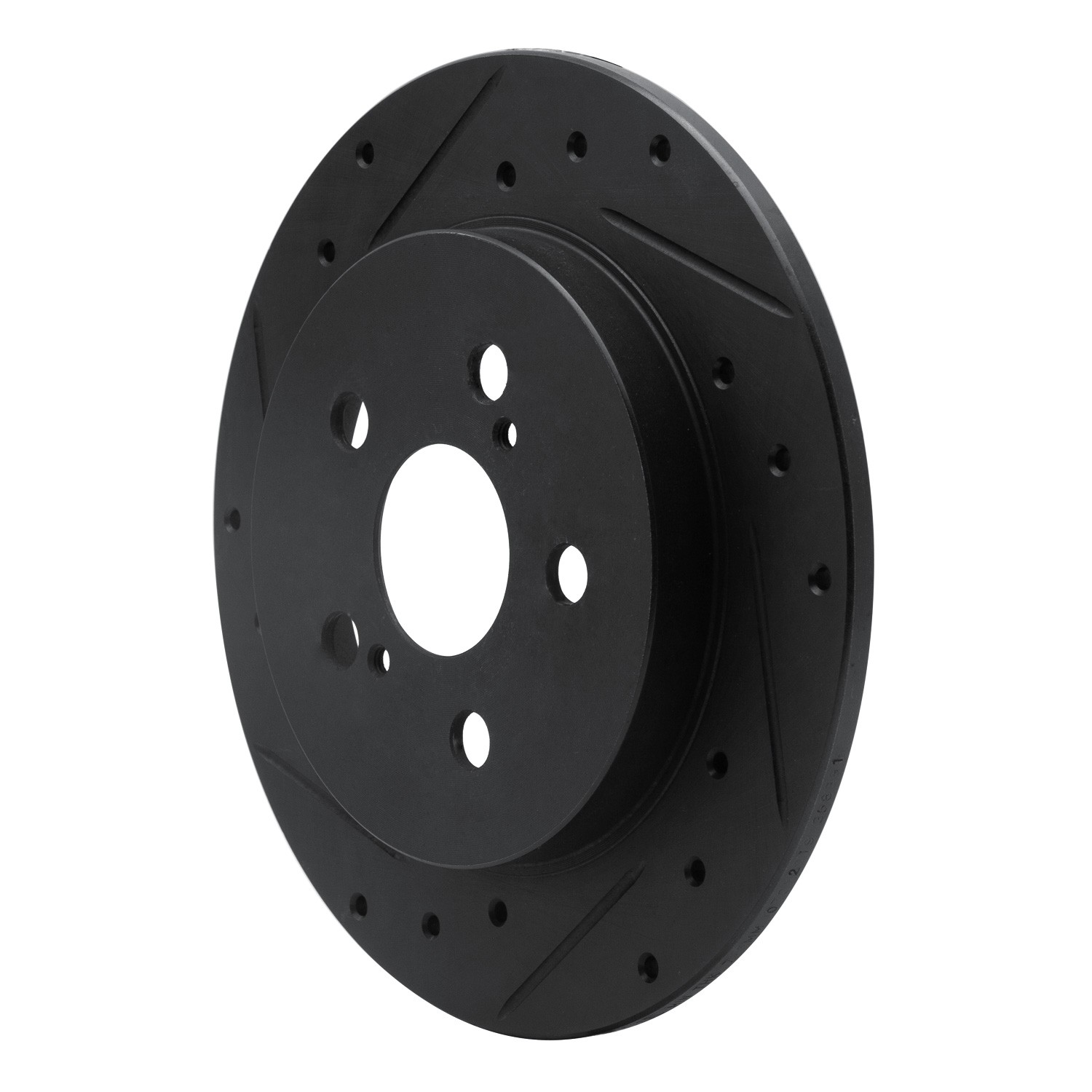 DYN 633-76083L DFC Brake Rotor - Drilled and Slotted - Black