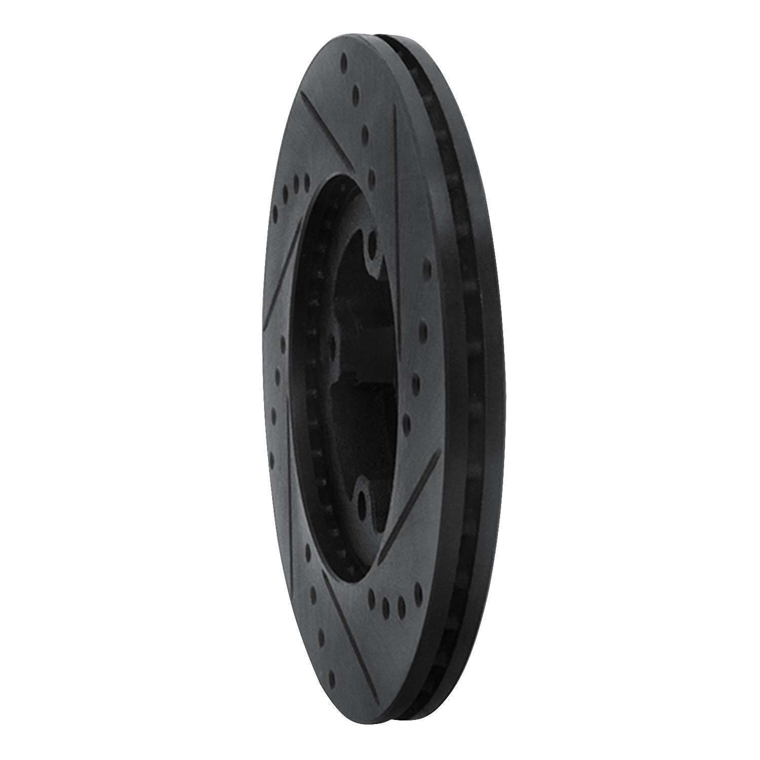 DYN 633-76103L DFC Brake Rotor - Drilled and Slotted - Black - Image 5