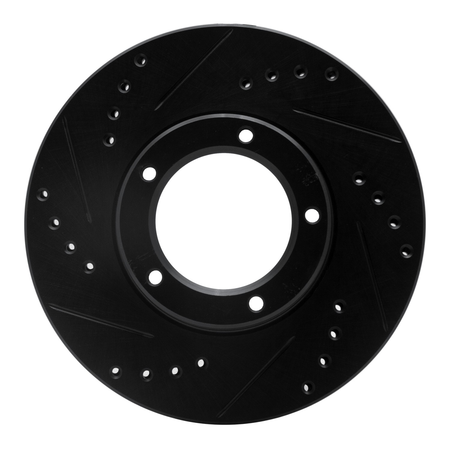 DYN 633-76106L DFC Brake Rotor - Drilled and Slotted - Black - Image 3