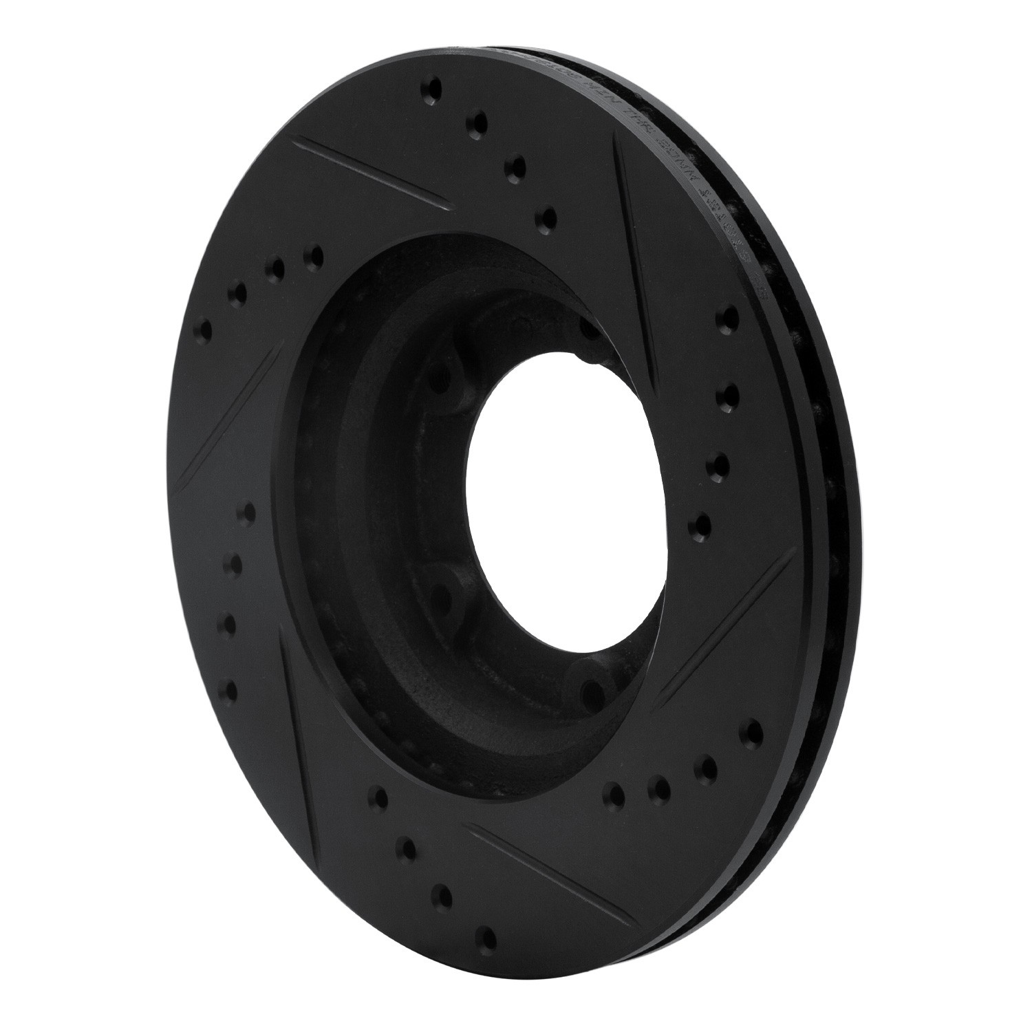 DYN 633-76106L DFC Brake Rotor - Drilled and Slotted - Black - Image 5