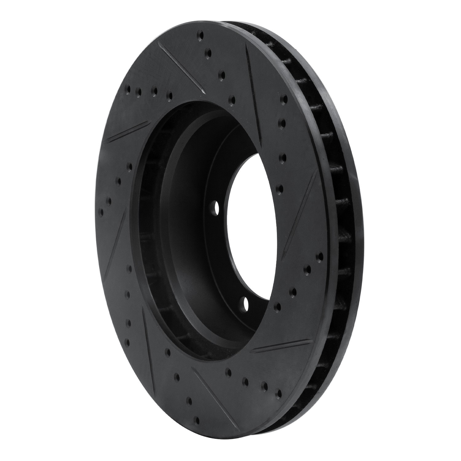 DYN 633-76112L DFC Brake Rotor - Drilled and Slotted - Black - Image 5