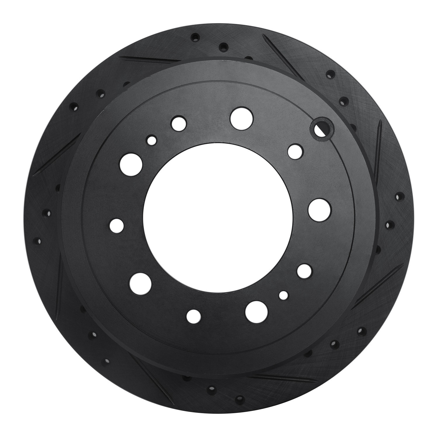 DYN 633-76113R DFC Brake Rotor - Drilled and Slotted - Black - Image 3