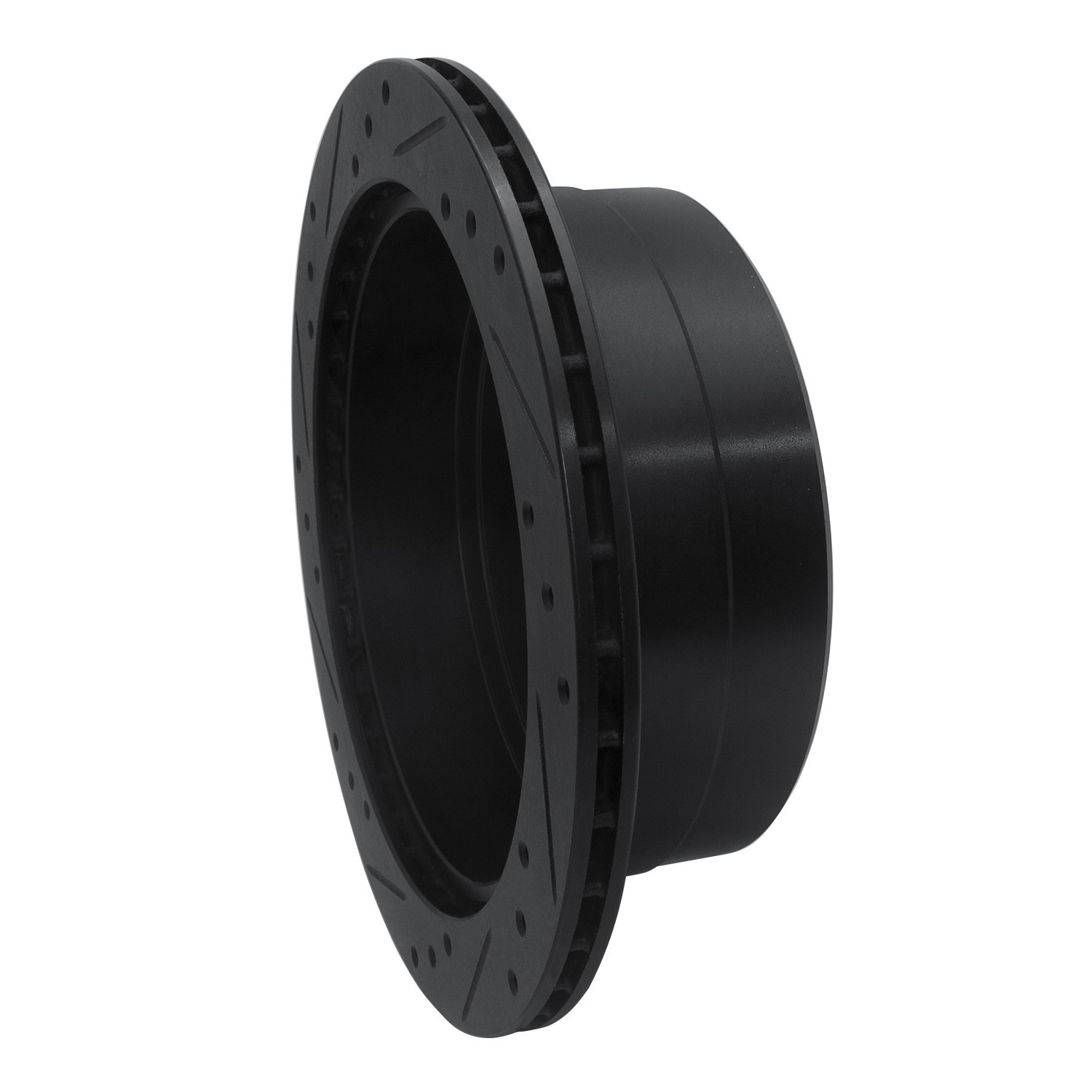 DYN 633-76113R DFC Brake Rotor - Drilled and Slotted - Black - Image 5