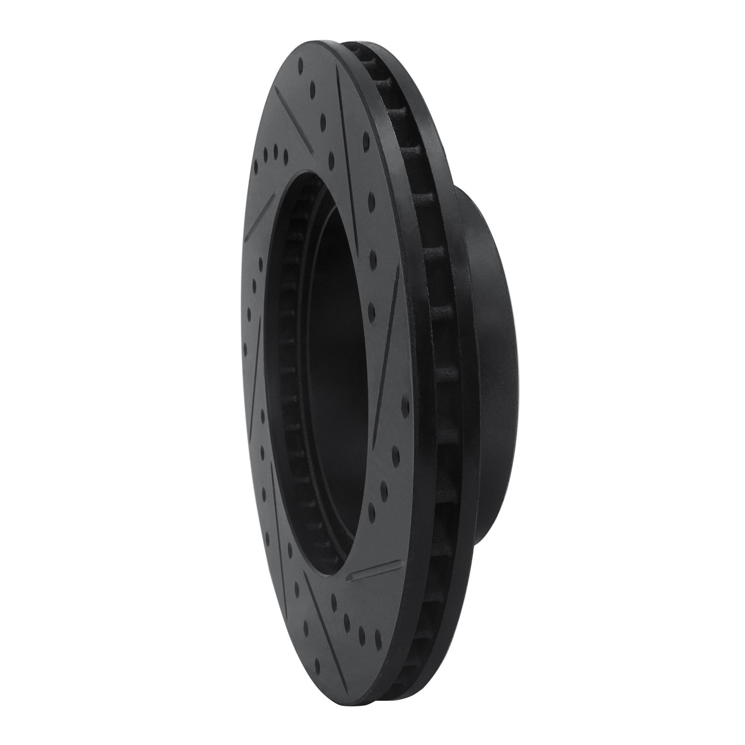 DYN 633-76115L DFC Brake Rotor - Drilled and Slotted - Black - Image 5