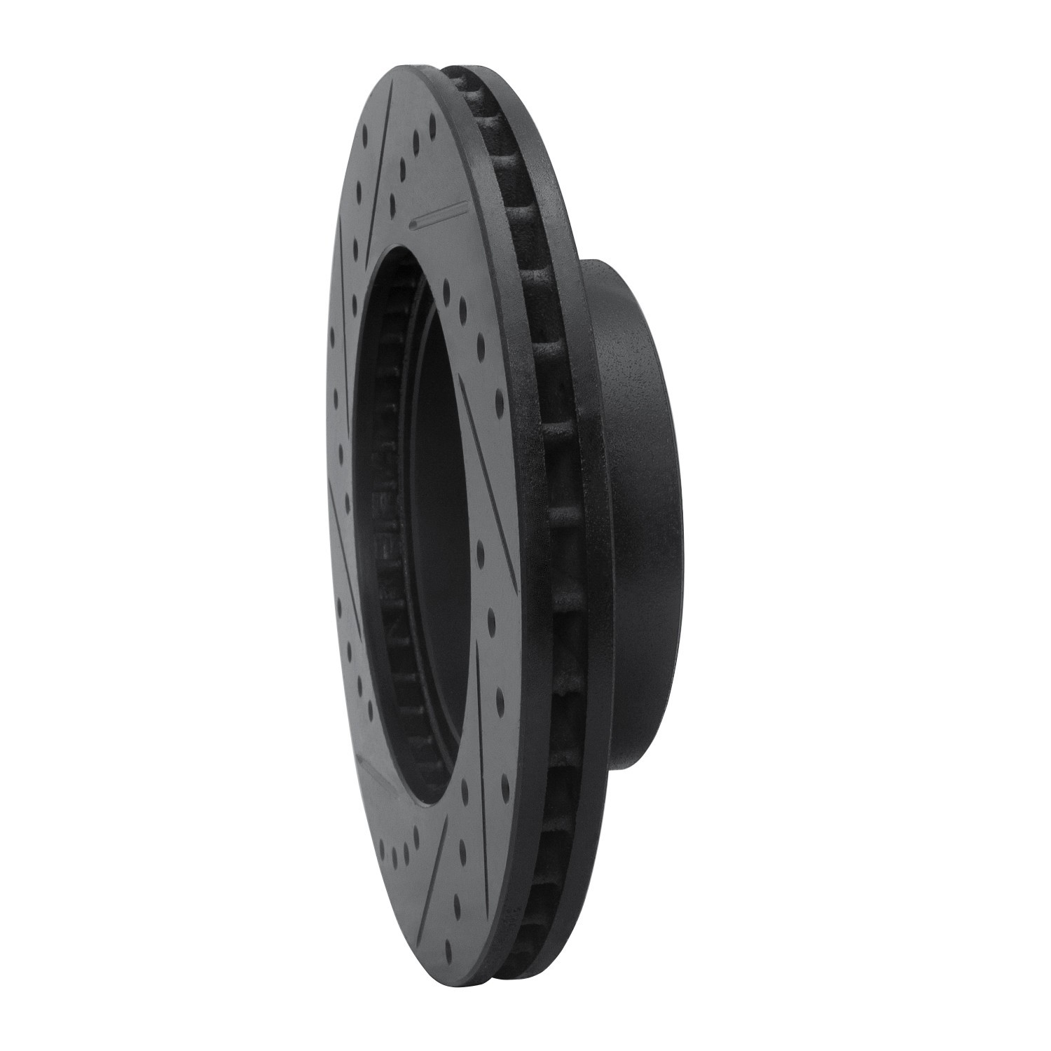 DYN 633-76115R DFC Brake Rotor - Drilled and Slotted - Black - Image 5