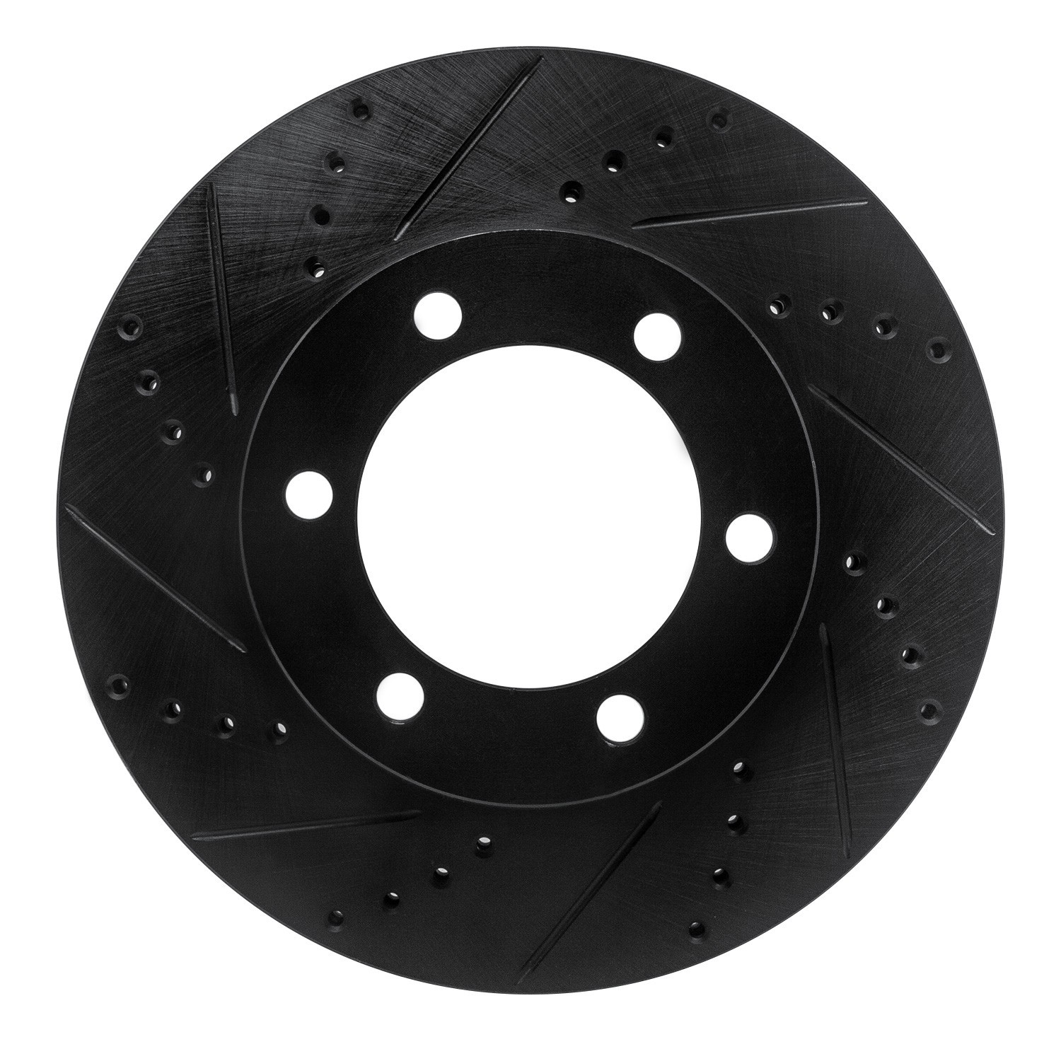 DYN 633-76124L DFC Brake Rotor - Drilled and Slotted - Black - Image 3