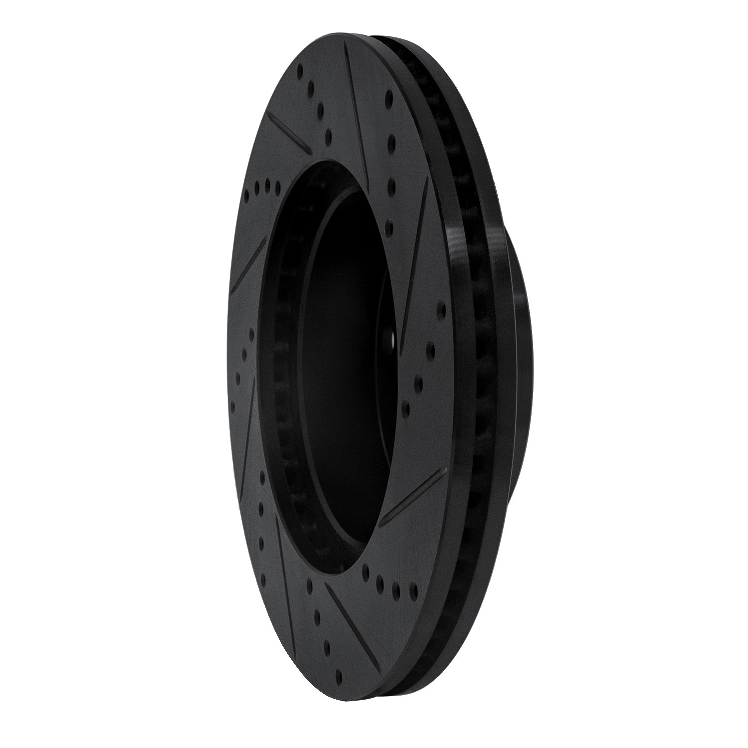 DYN 633-76124L DFC Brake Rotor - Drilled and Slotted - Black - Image 5