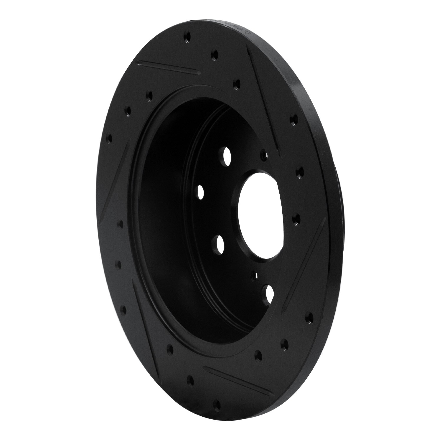 DYN 633-76134L DFC Brake Rotor - Drilled and Slotted - Black - Image 5