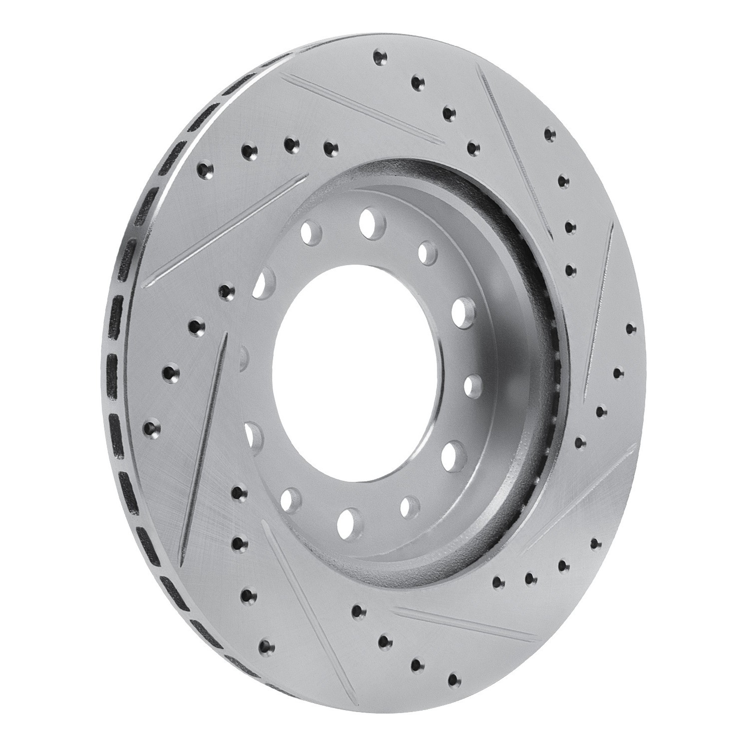DYN 633-76169L DFC Brake Rotor - Drilled & Slotted - Black - Image 2