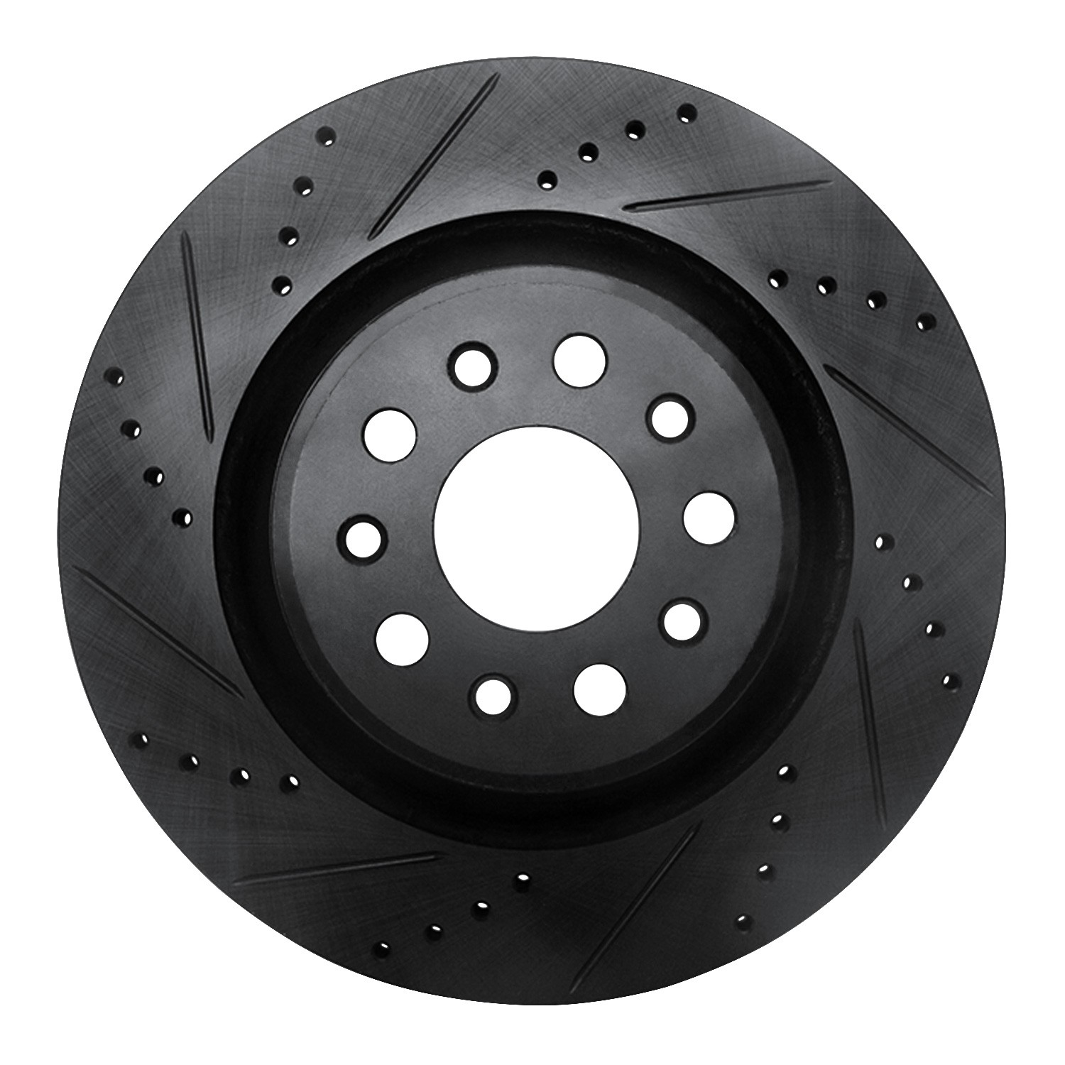 DYN 633-79010L DFC Brake Rotor - Drilled and Slotted - Black - Image 3
