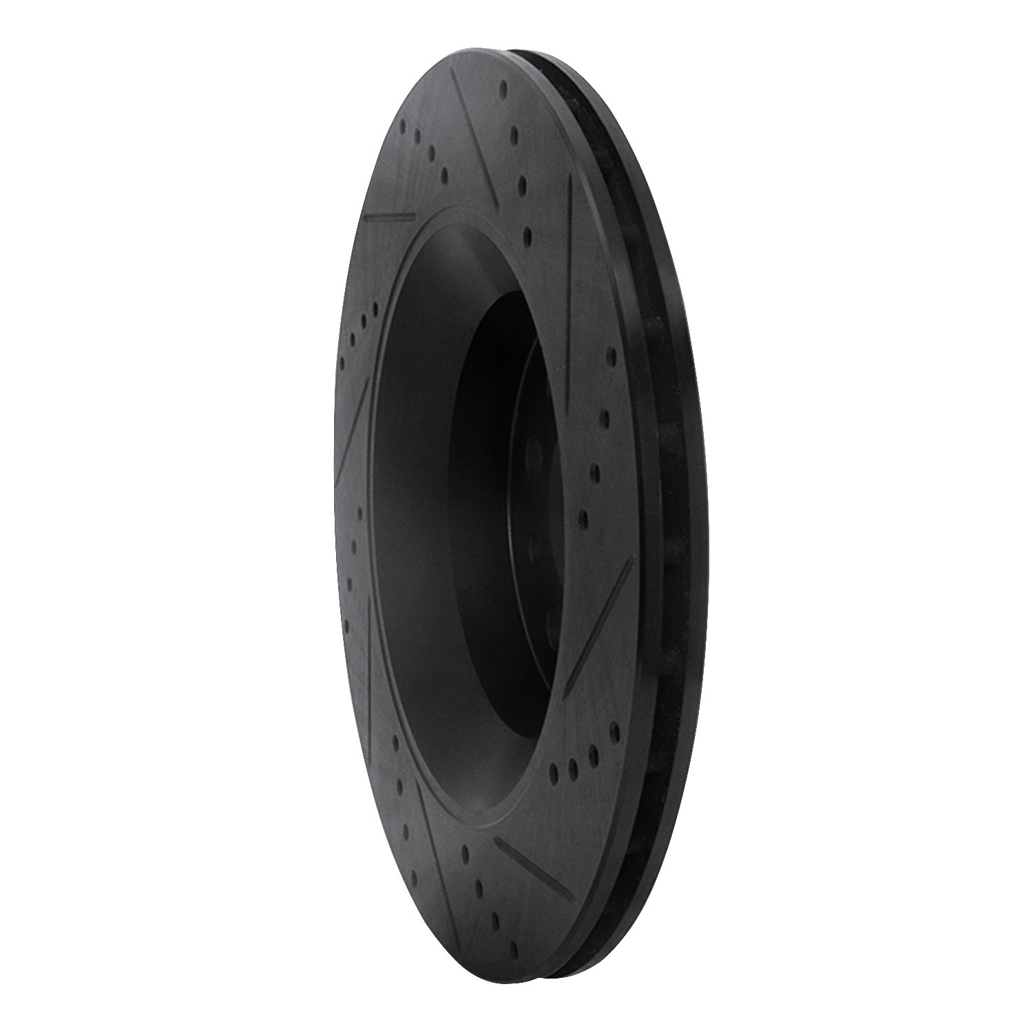DYN 633-79010L DFC Brake Rotor - Drilled and Slotted - Black - Image 5