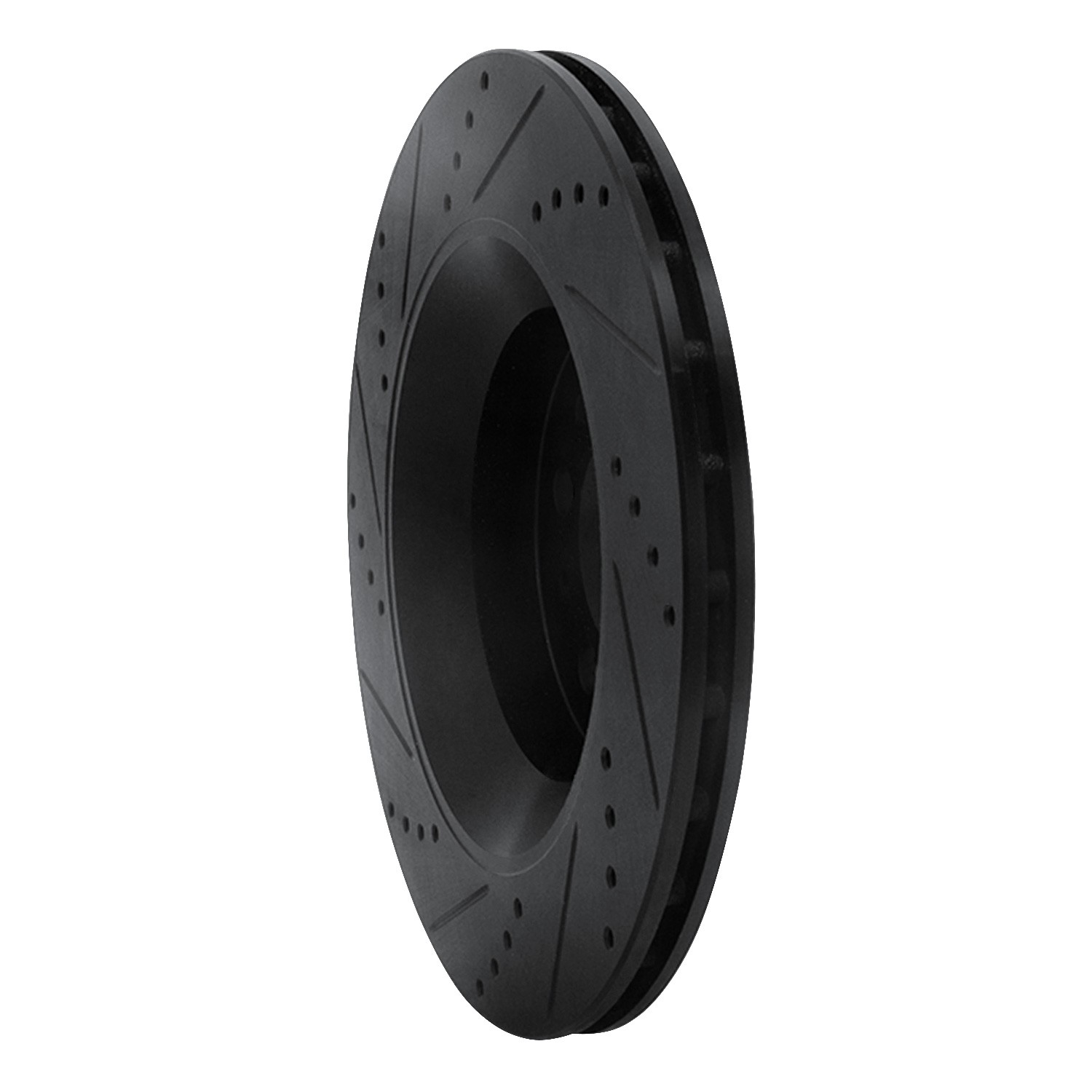 DYN 633-79010R DFC Brake Rotor - Drilled and Slotted - Black - Image 5