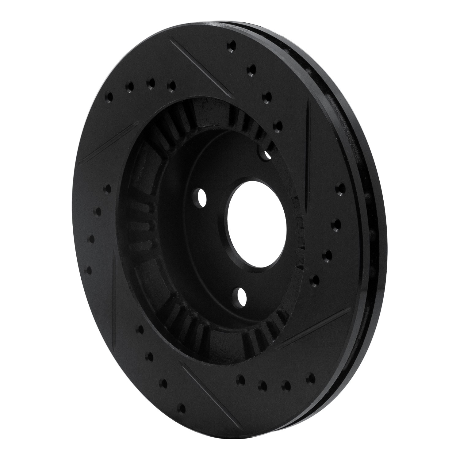 DYN 633-80034L DFC Brake Rotor - Drilled and Slotted - Black - Image 5
