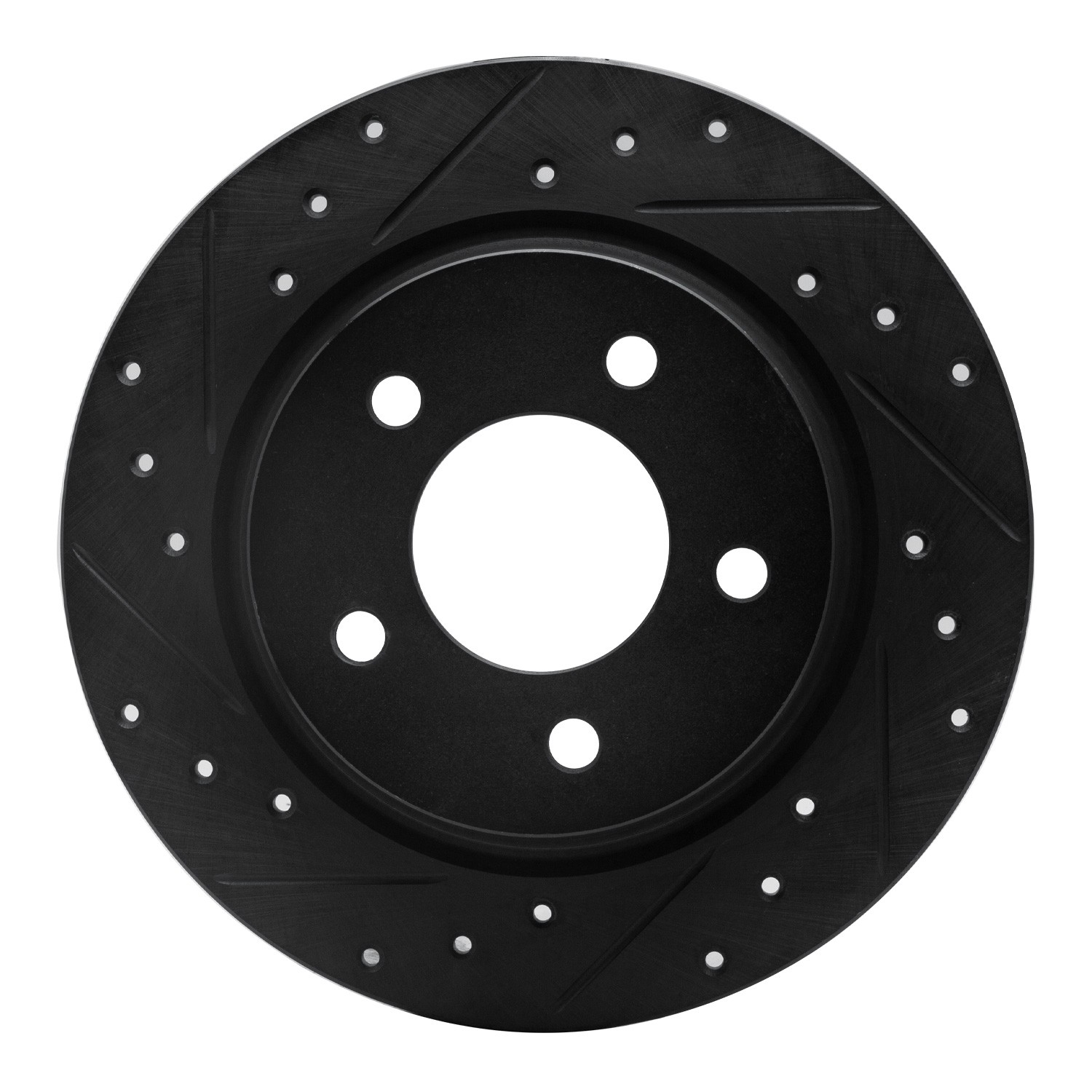 DYN 633-80040L DFC Brake Rotor - Drilled and Slotted - Black - Image 3