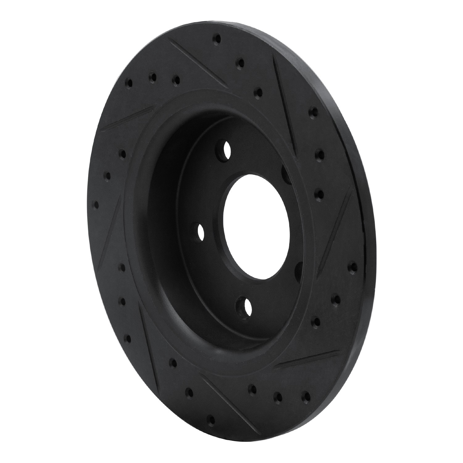 DYN 633-80040L DFC Brake Rotor - Drilled and Slotted - Black - Image 5
