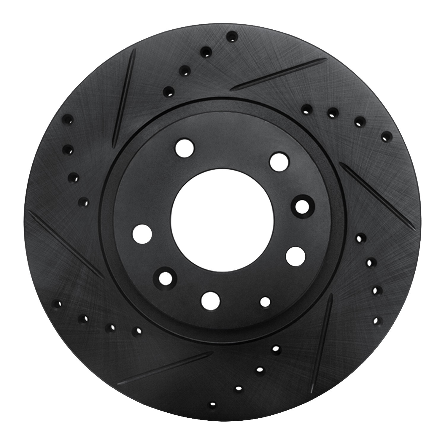 DYN 633-80047L DFC Brake Rotor - Drilled and Slotted - Black - Image 3
