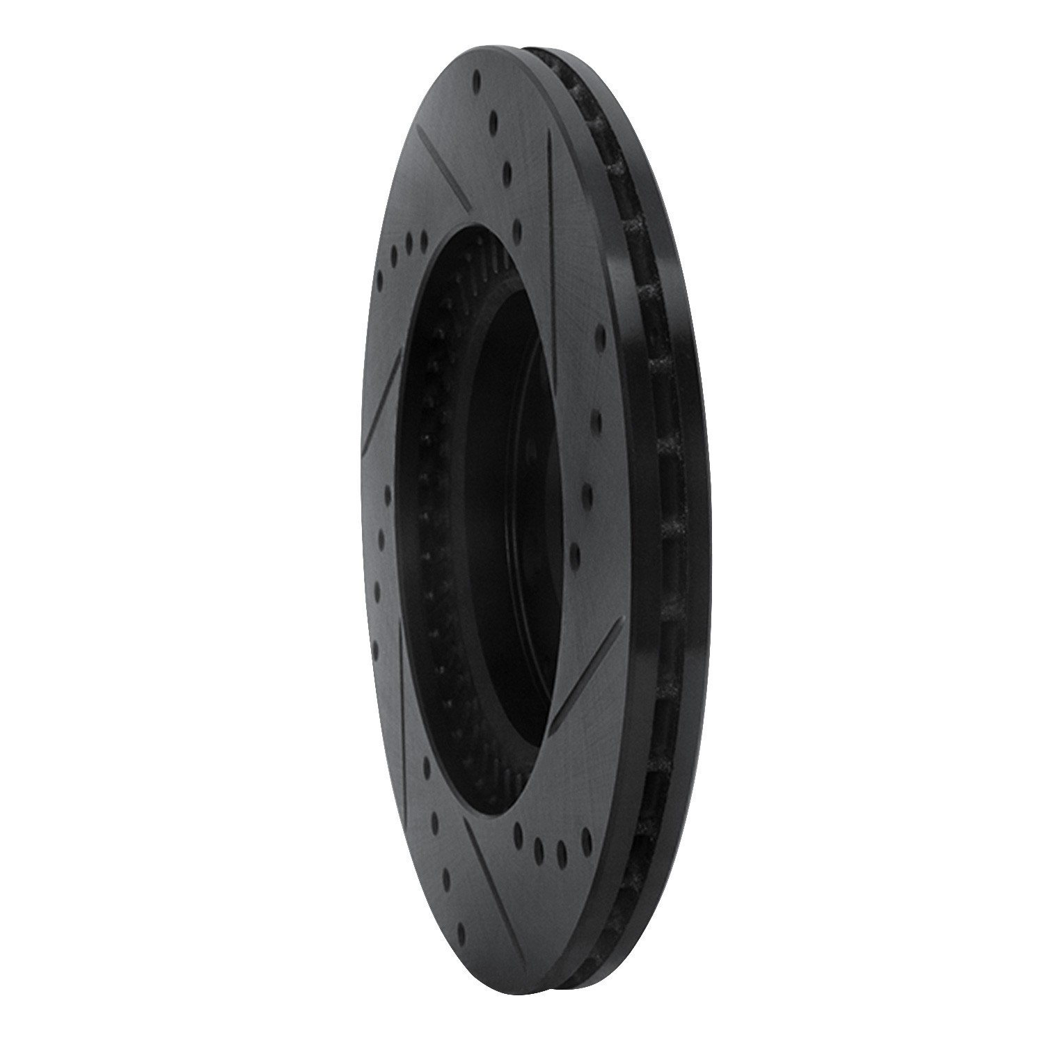 DYN 633-80047L DFC Brake Rotor - Drilled and Slotted - Black - Image 5