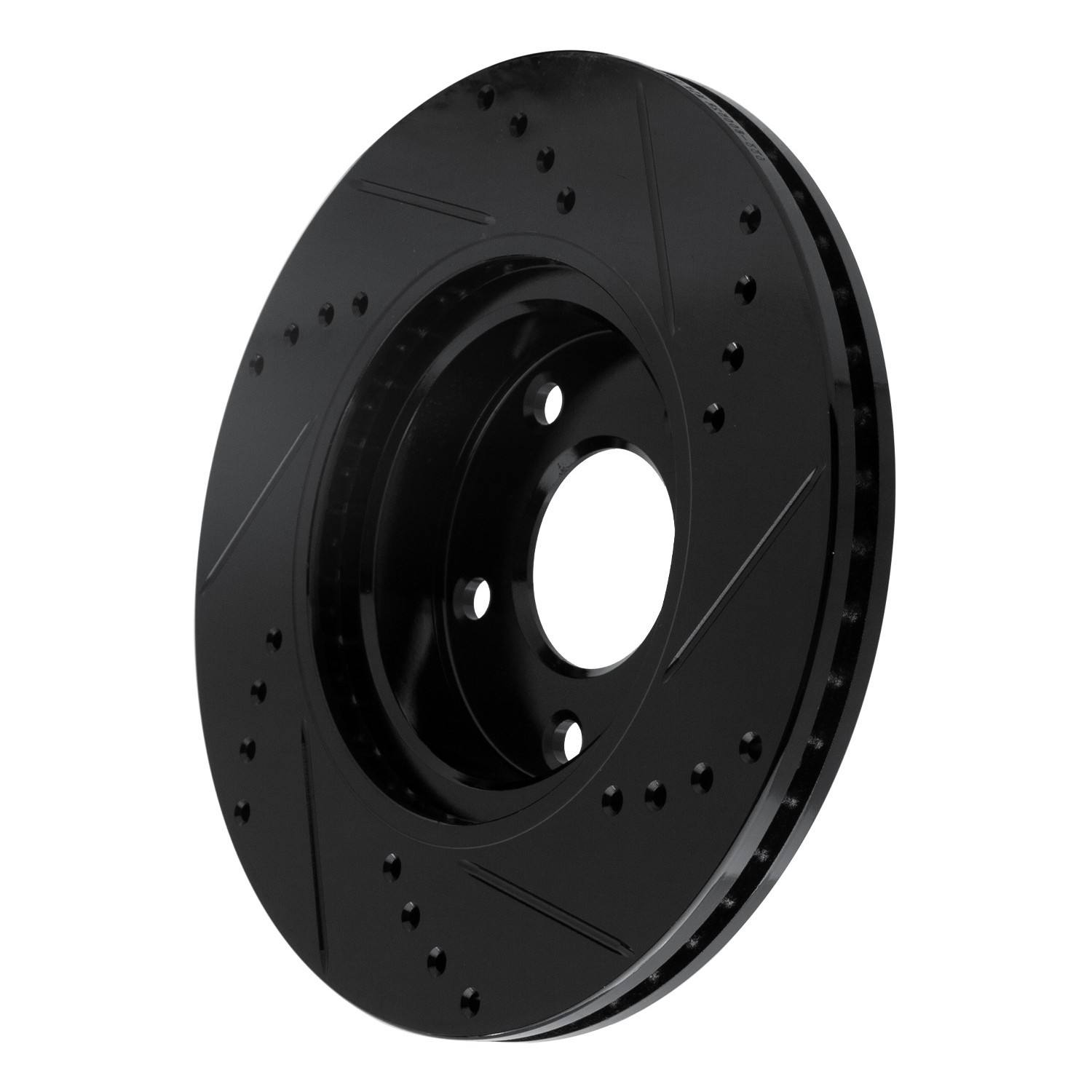 DYN 633-80052L DFC Brake Rotor - Drilled and Slotted - Black - Image 5