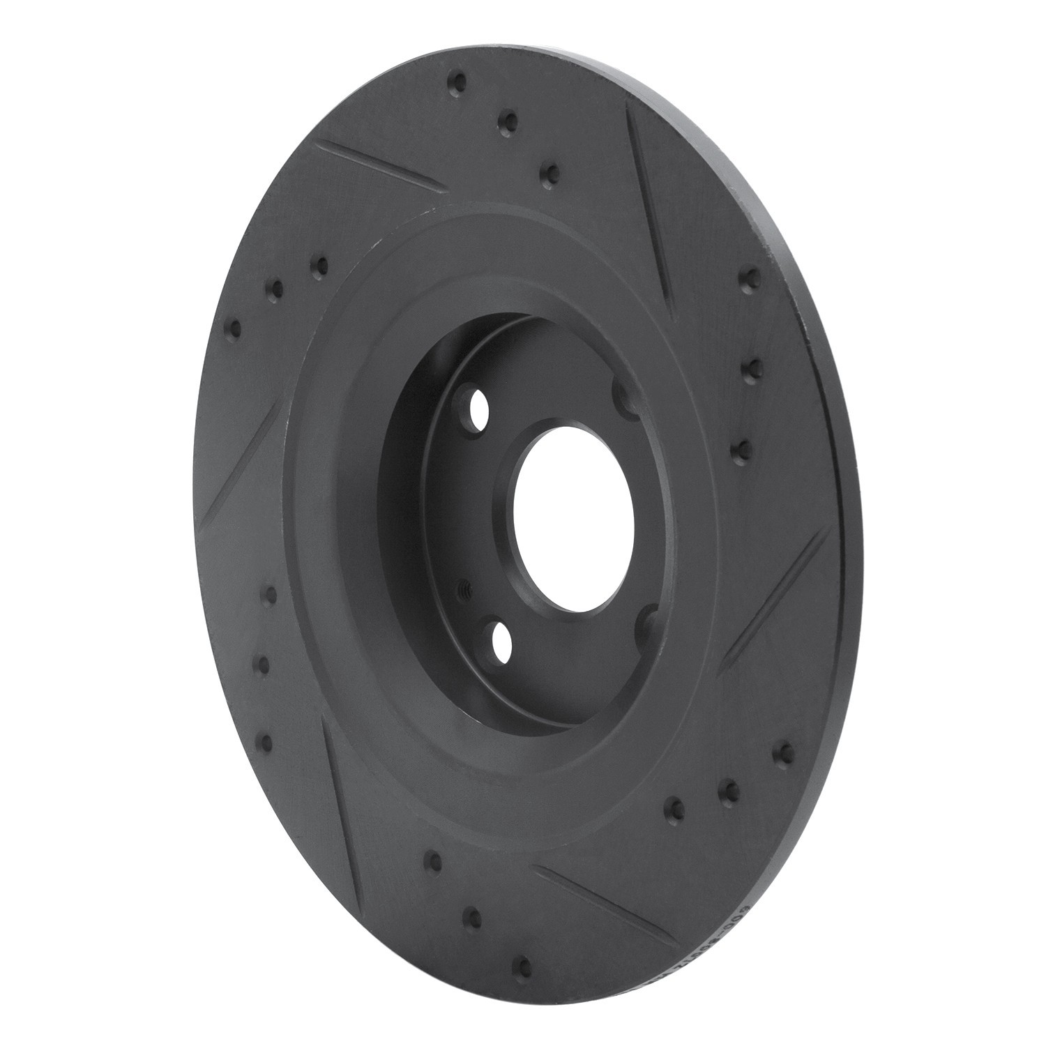 DYN 633-80072L DFC Brake Rotor - Drilled and Slotted - Black - Image 5