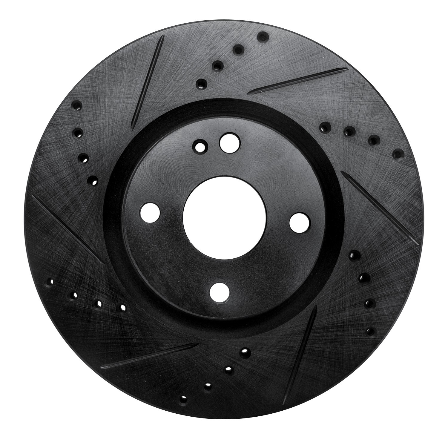 DYN 633-80074L DFC Brake Rotor - Drilled and Slotted - Black - Image 3