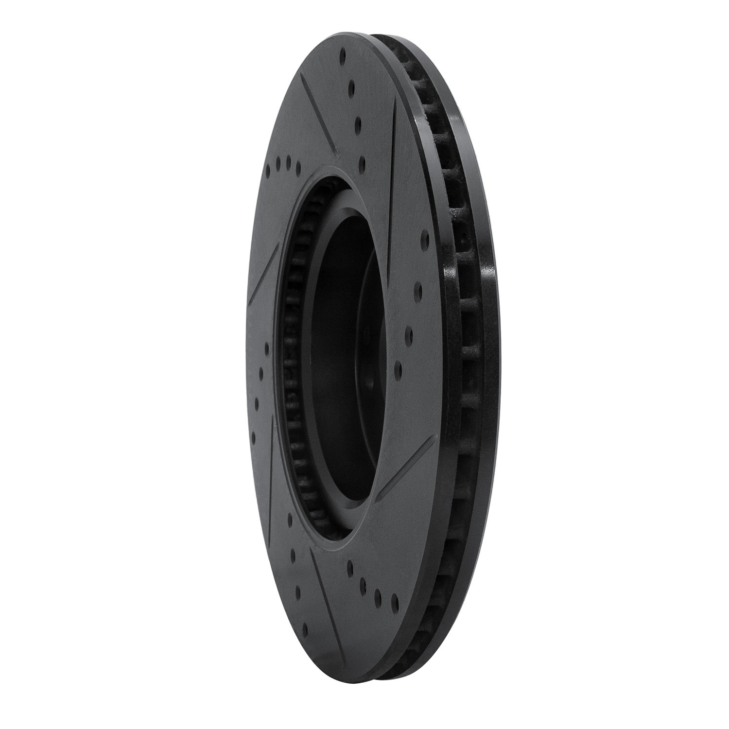 DYN 633-80074L DFC Brake Rotor - Drilled and Slotted - Black - Image 5