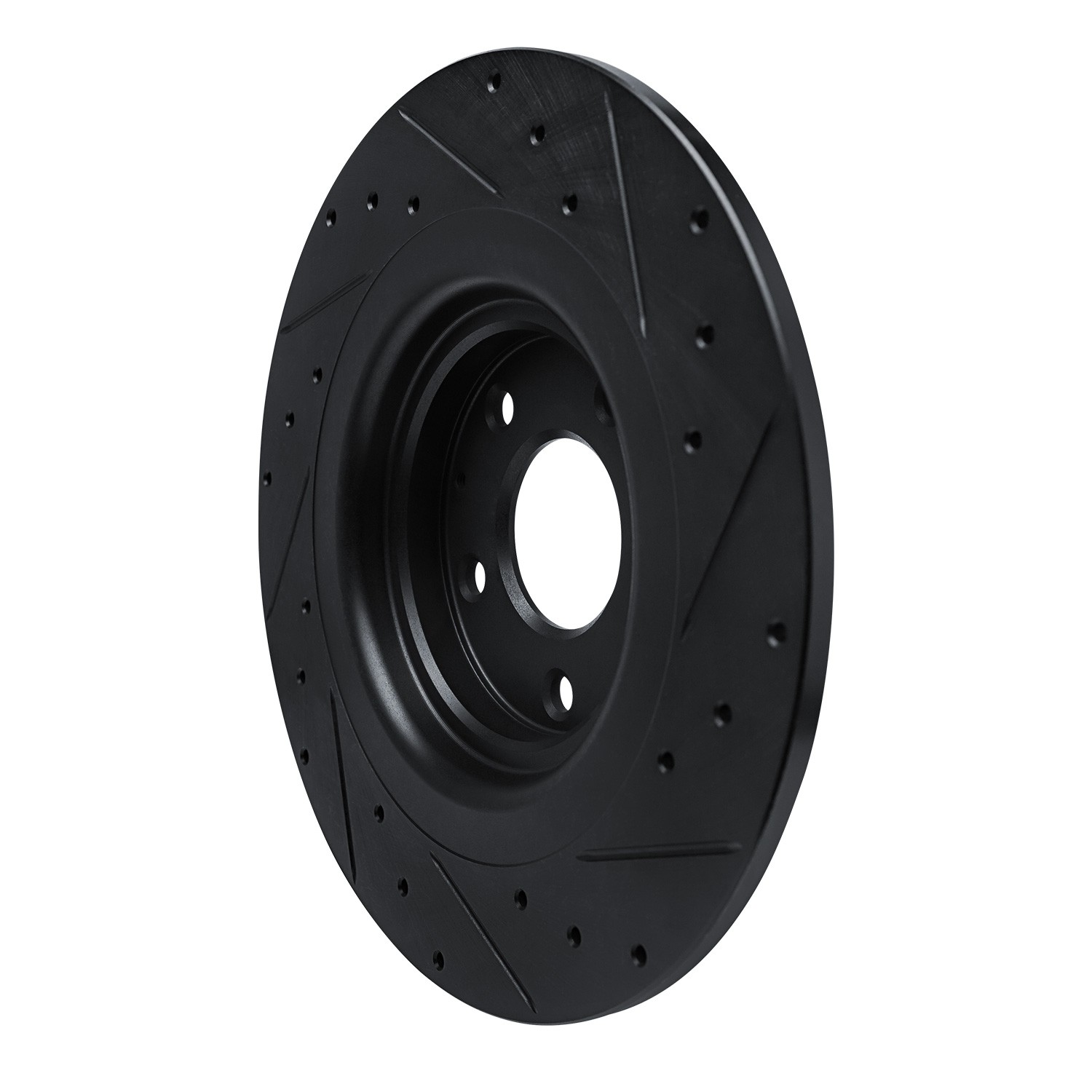 DYN 633-80077L DFC Brake Rotor - Drilled and Slotted - Black - Image 5
