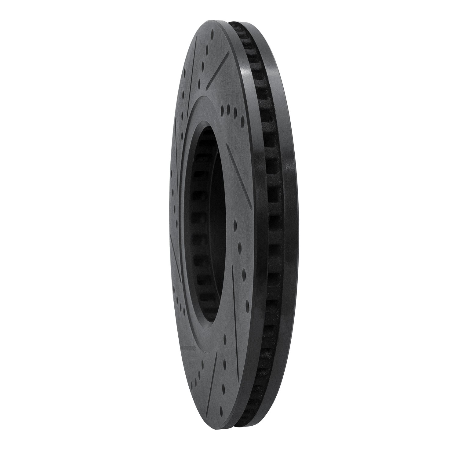 DYN 633-80078R DFC Brake Rotor - Drilled and Slotted - Black - Image 5