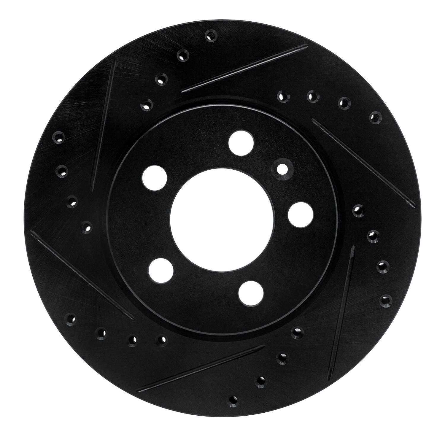 DYN 633-92058L DFC Brake Rotor - Drilled and Slotted - Black - Image 3