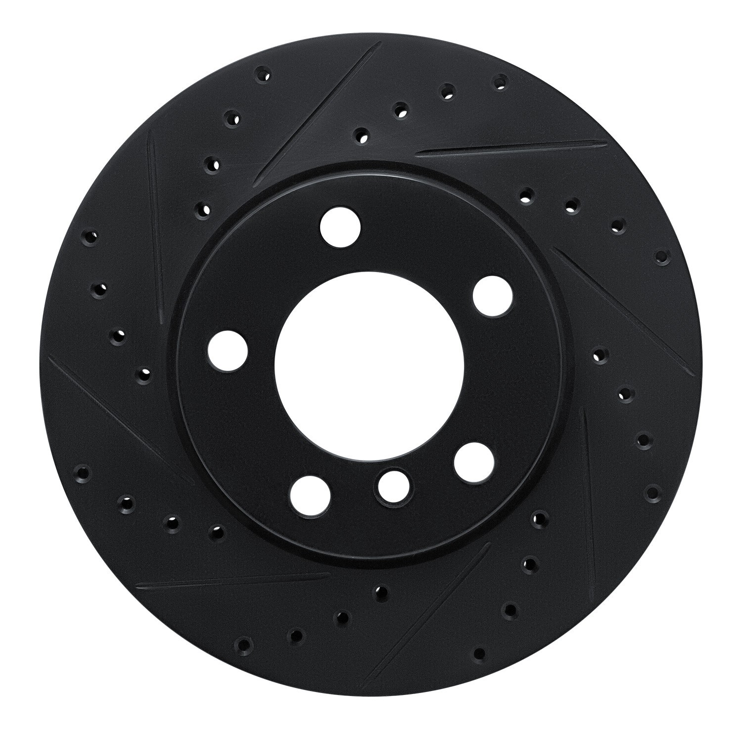 DYN 633-92099L DFC Brake Rotor - Drilled and Slotted - Black