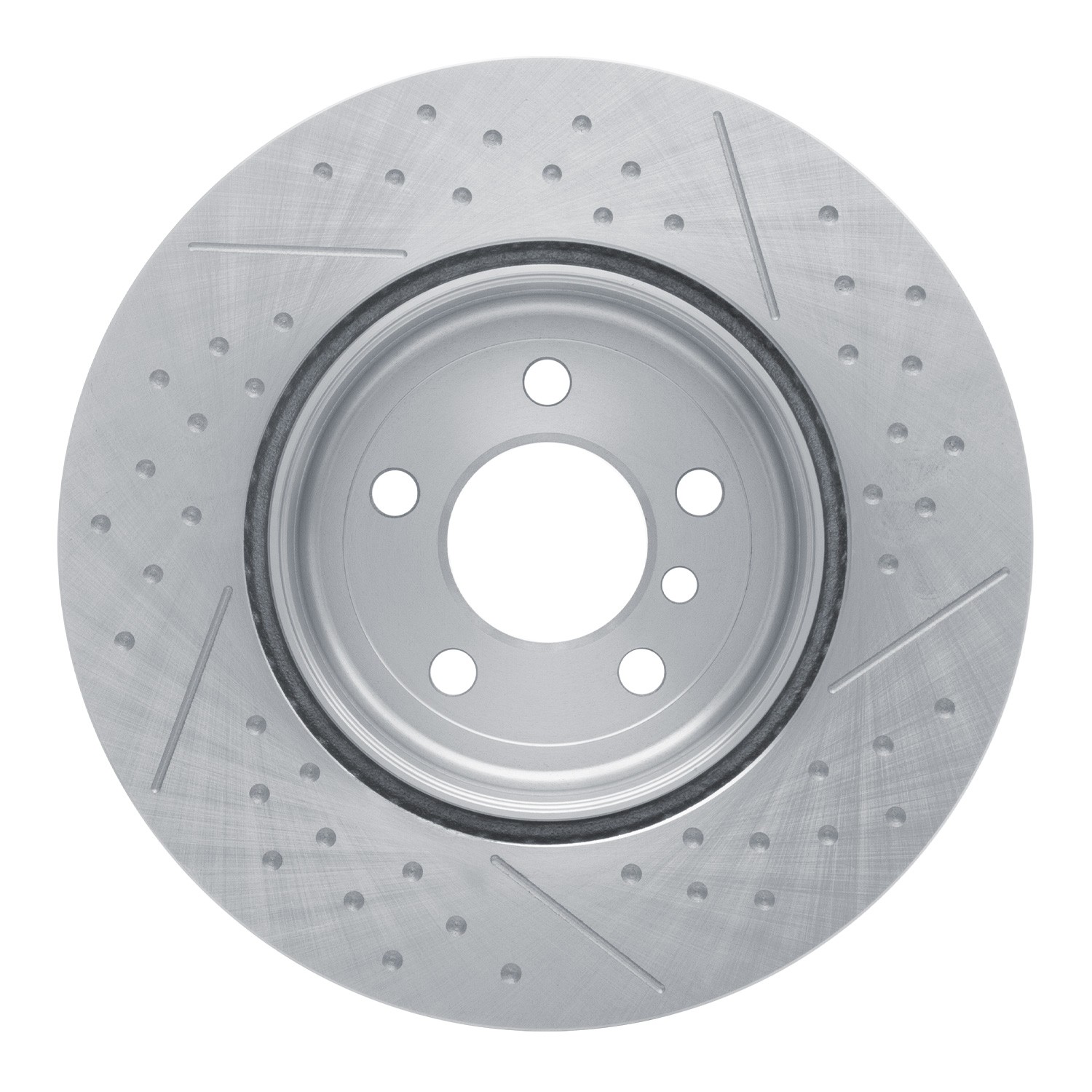 DYN 640-31114 Disc Brake Rotor - Dimpled and Slotted