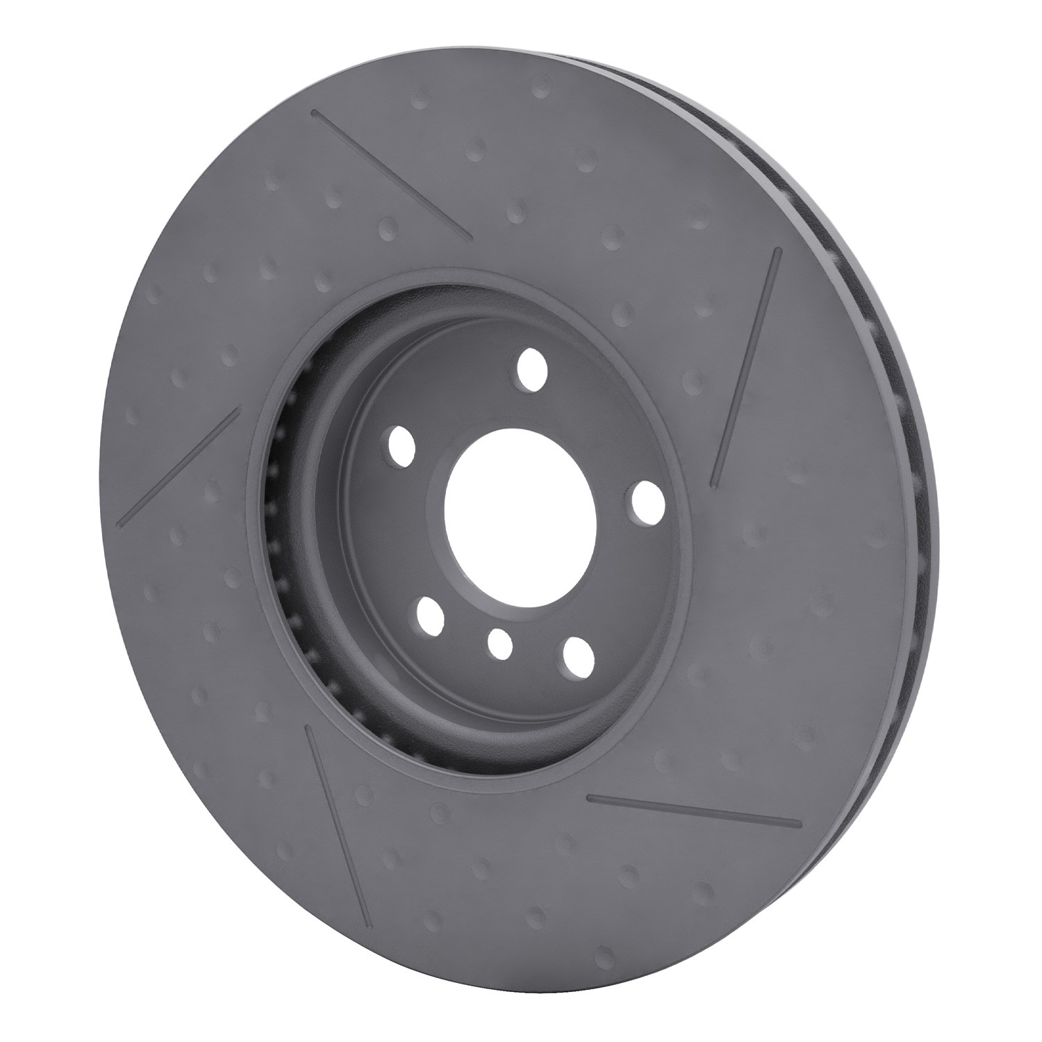 DYN 640-32019 Disc Brake Rotor - Dimpled and Slotted