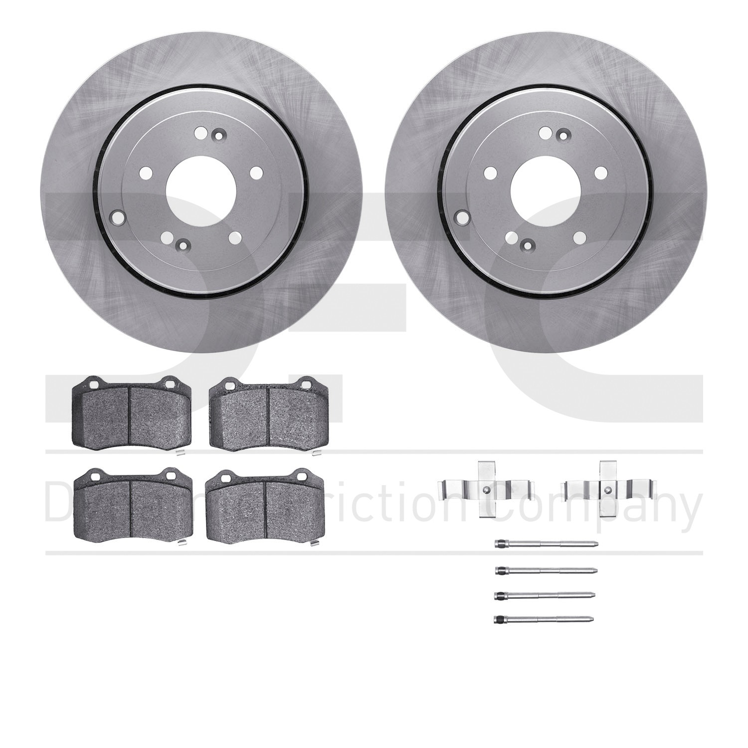 DYN 6412-03003 DFC Brake Rotor- HD Brake Pad - Hardware