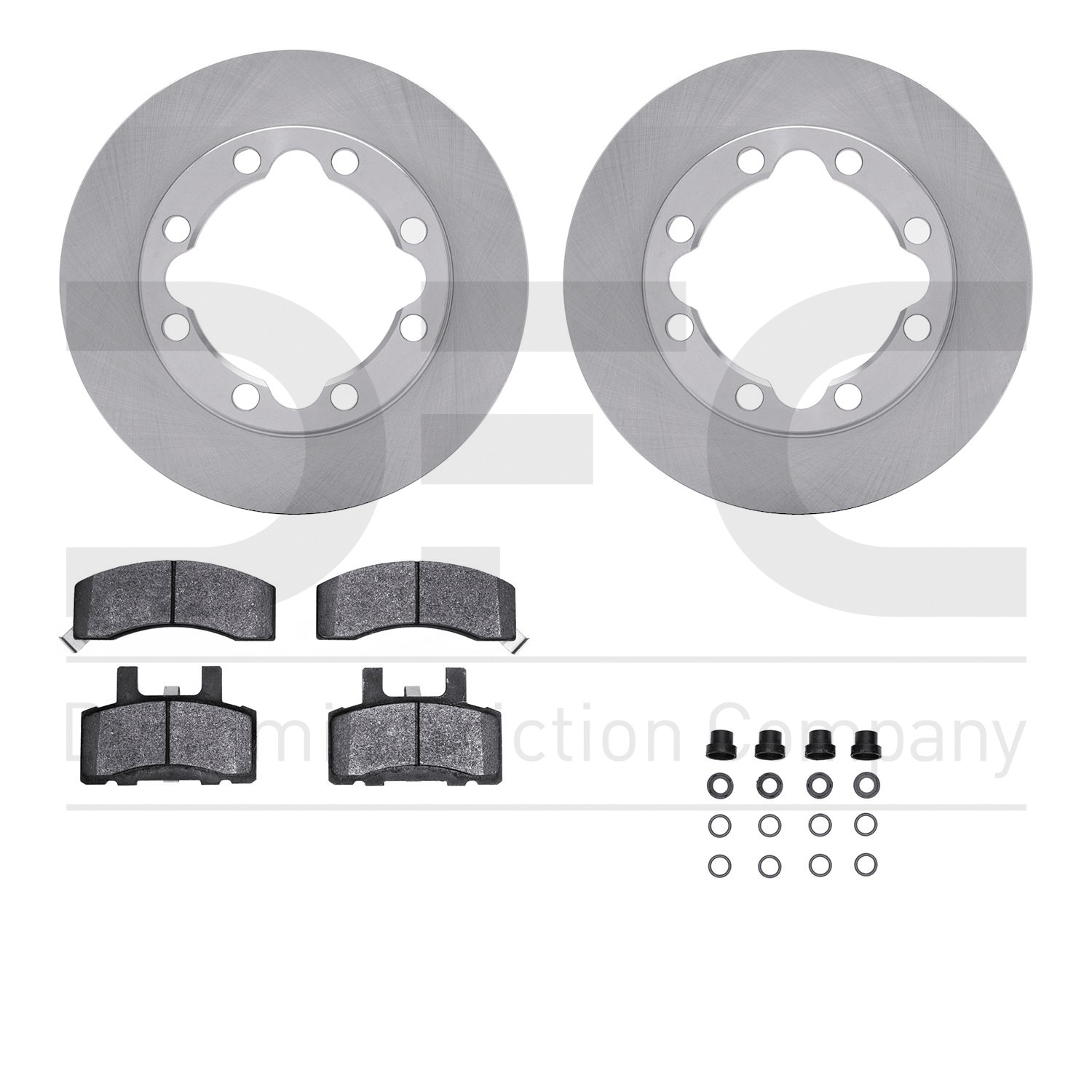 DYN 6412-40001 DFC Brake Rotor- HD Brake Pad - Hardware - Image 2