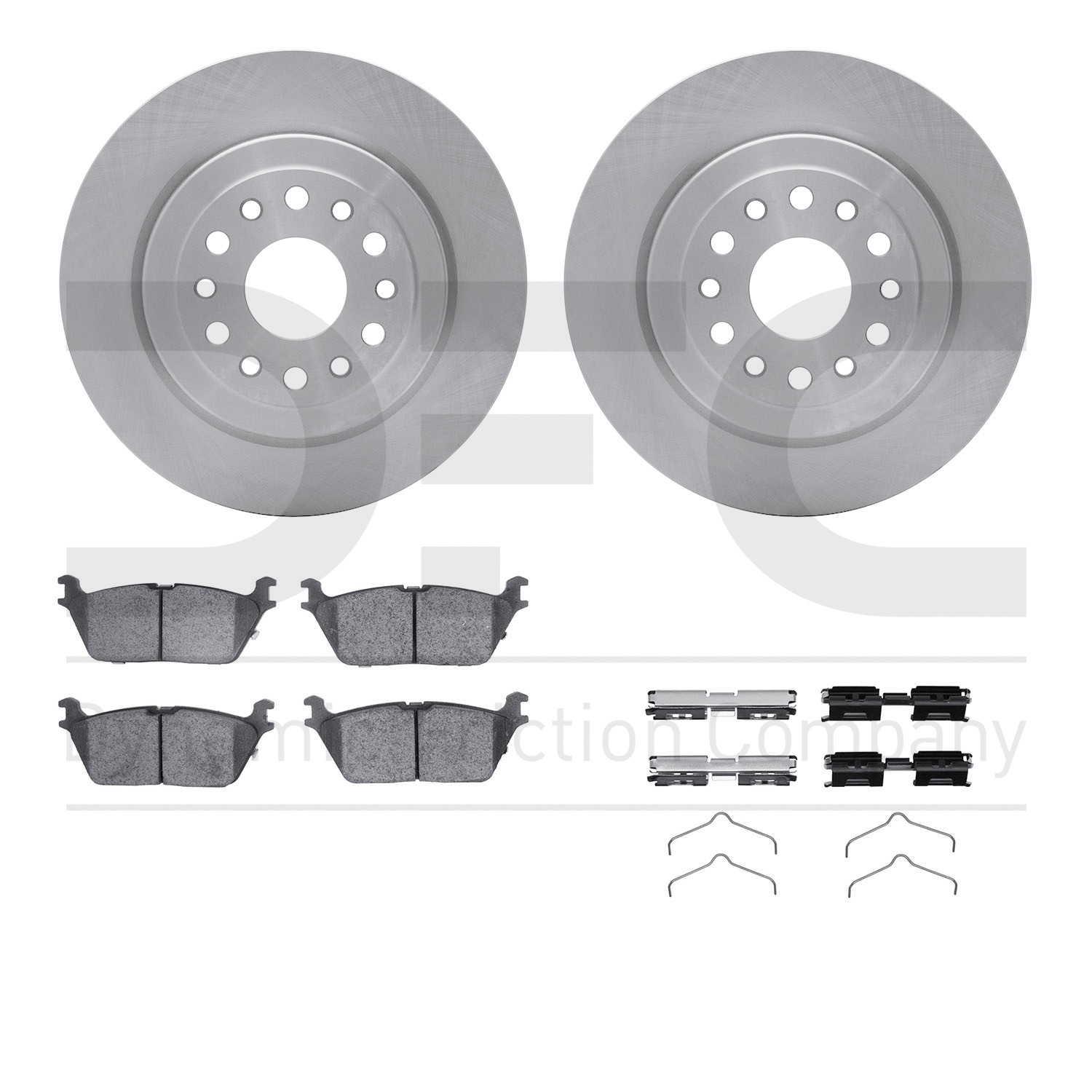 DYN 6412-40076 DFC Brake Rotor- HD Brake Pad - Hardware