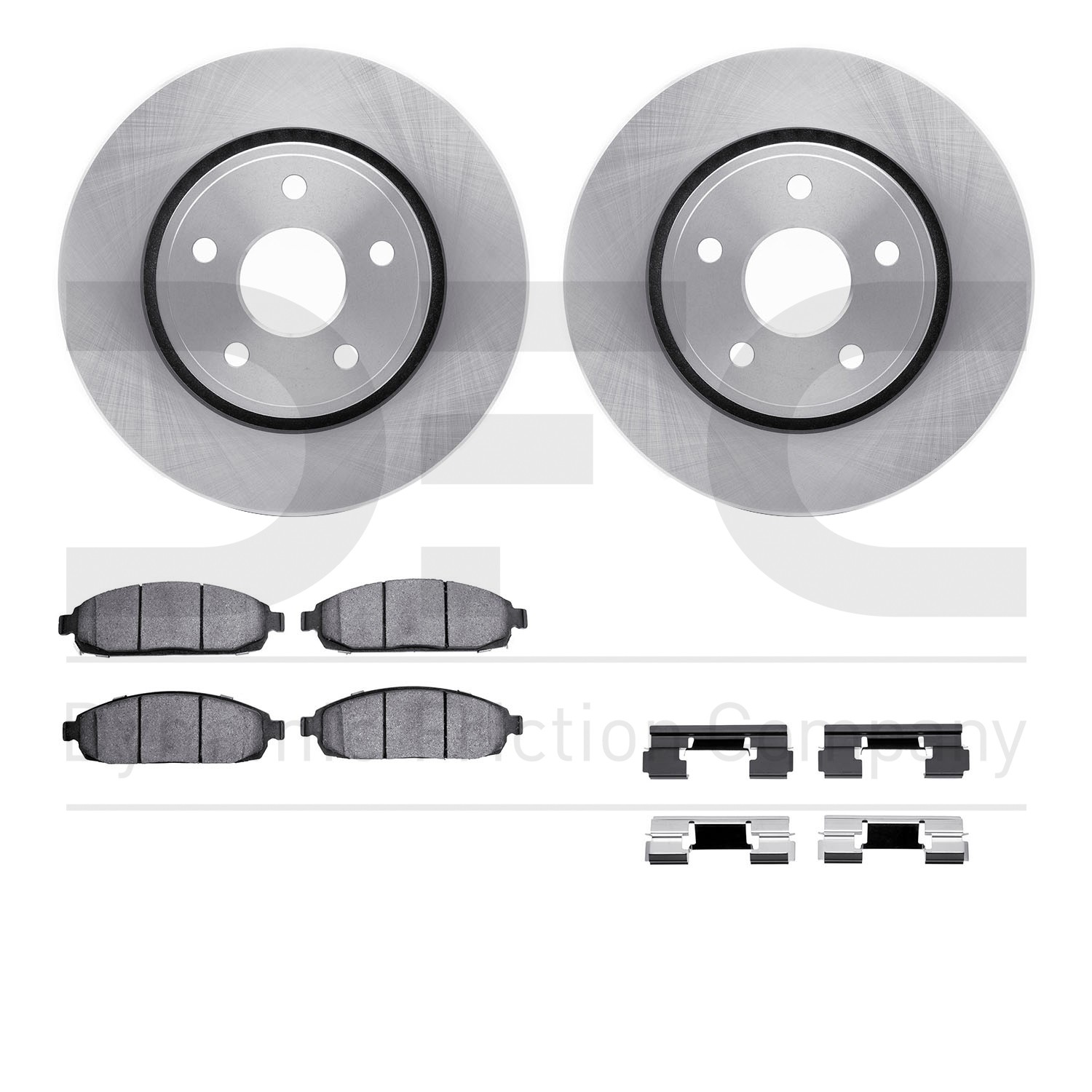 DYN 6412-42001 DFC Brake Rotor- HD Brake Pad - Hardware