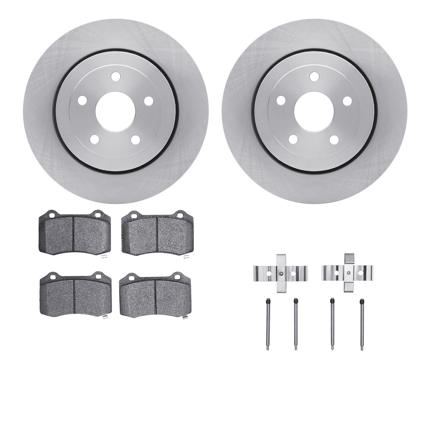 DYN 6412-42010 DFC Brake Rotor- HD Brake Pad - Hardware