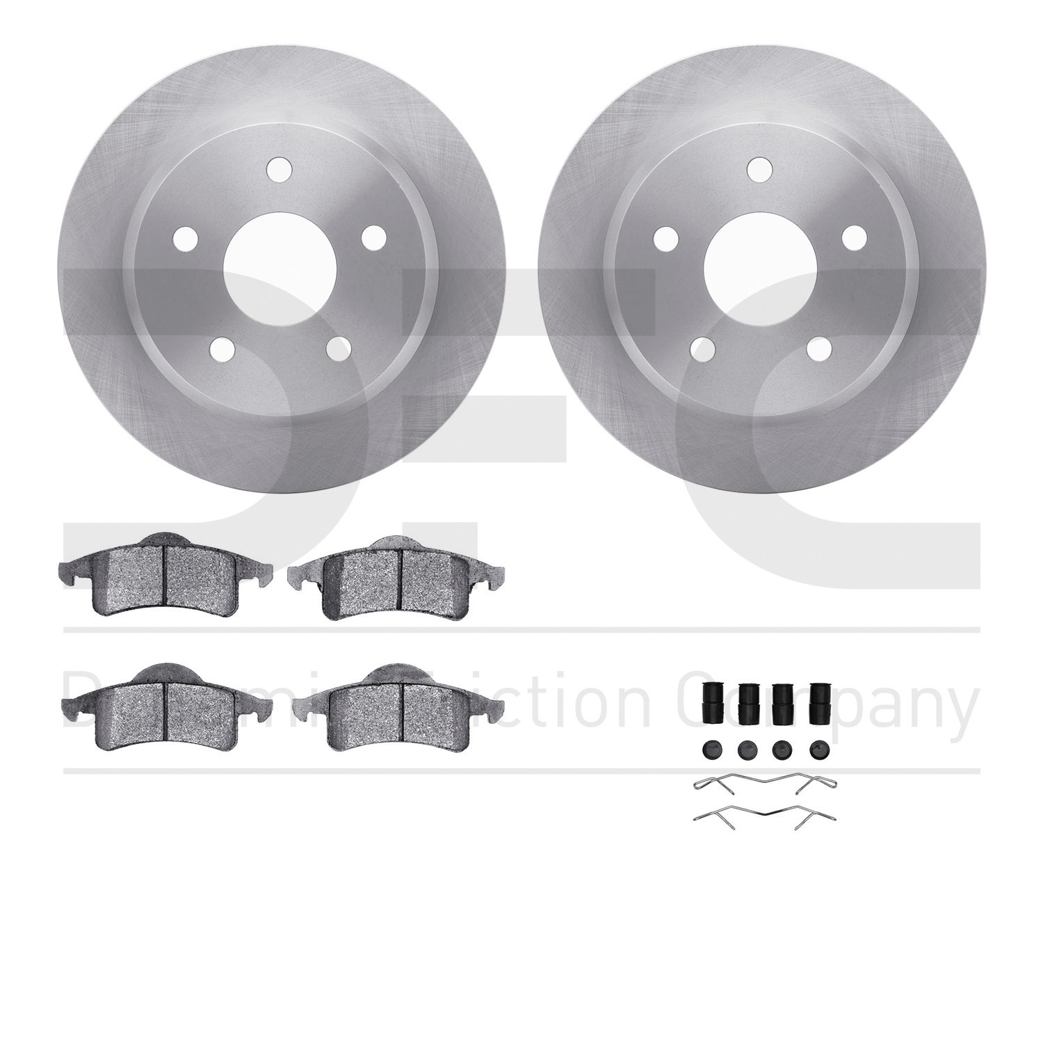 DYN 6412-42100 DFC Brake Rotor- HD Brake Pad - Hardware