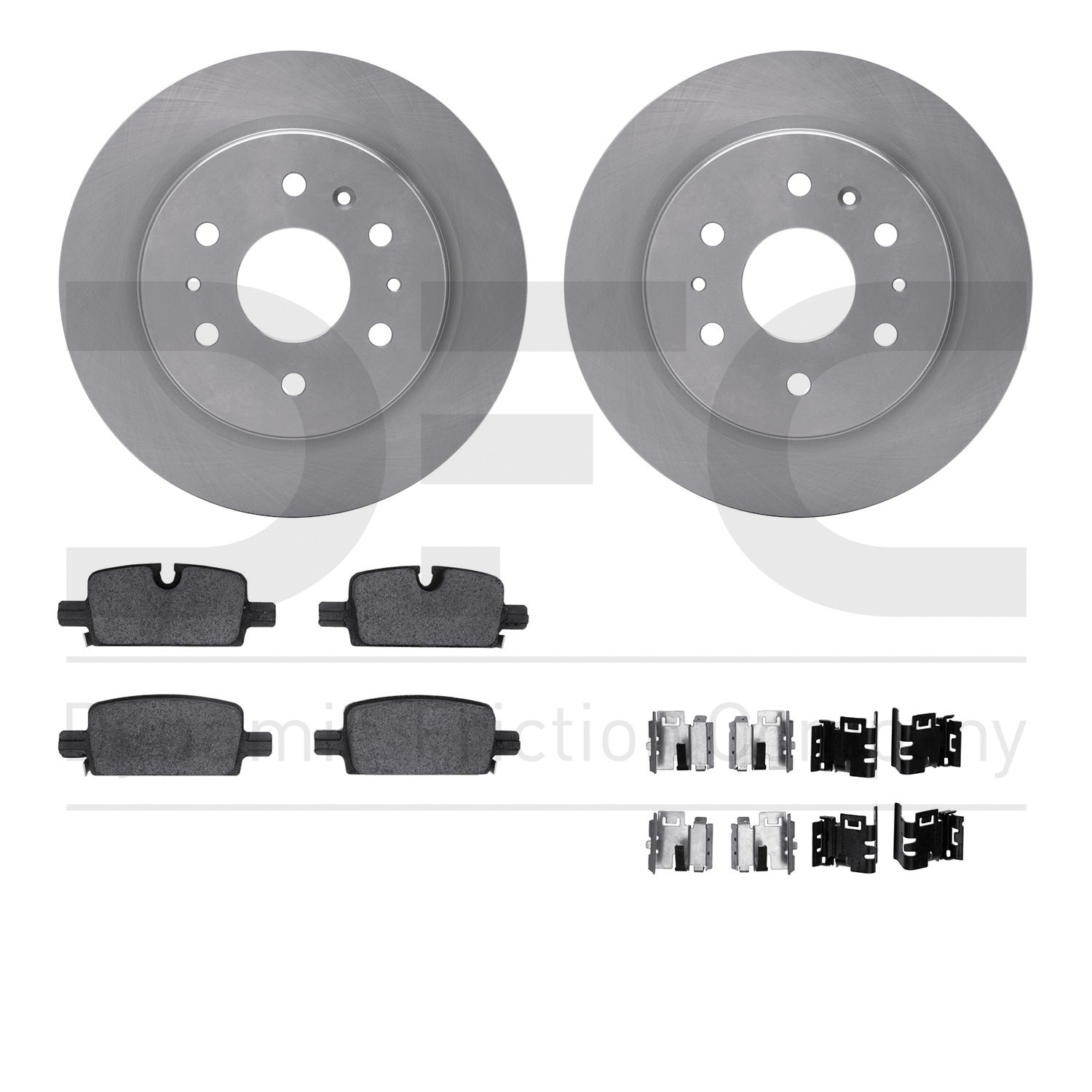 DYN 6412-47049 DFC Brake Rotor- HD Brake Pad - Hardware